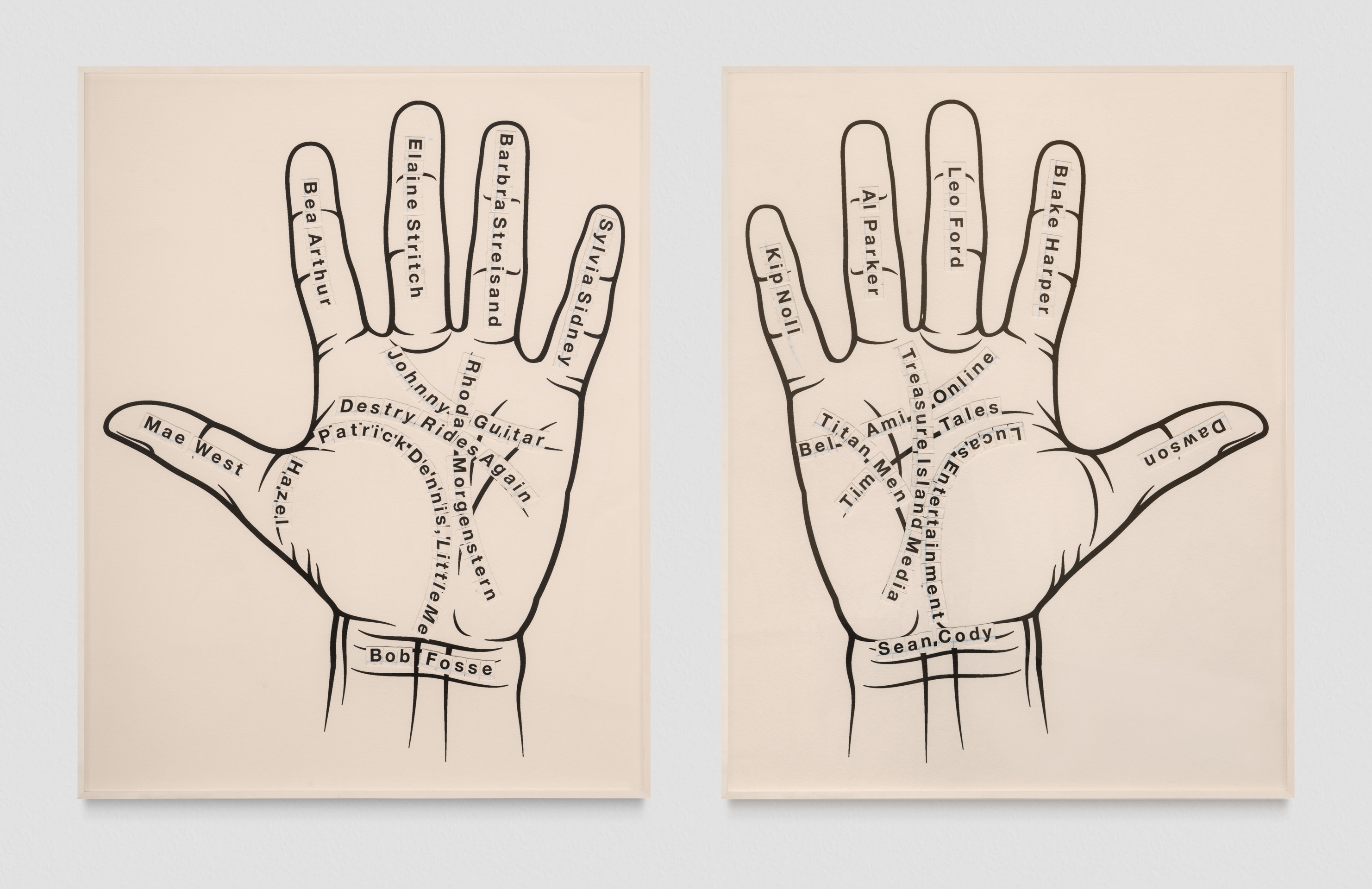 Larry Johnson, Untitled (L+R), 2020