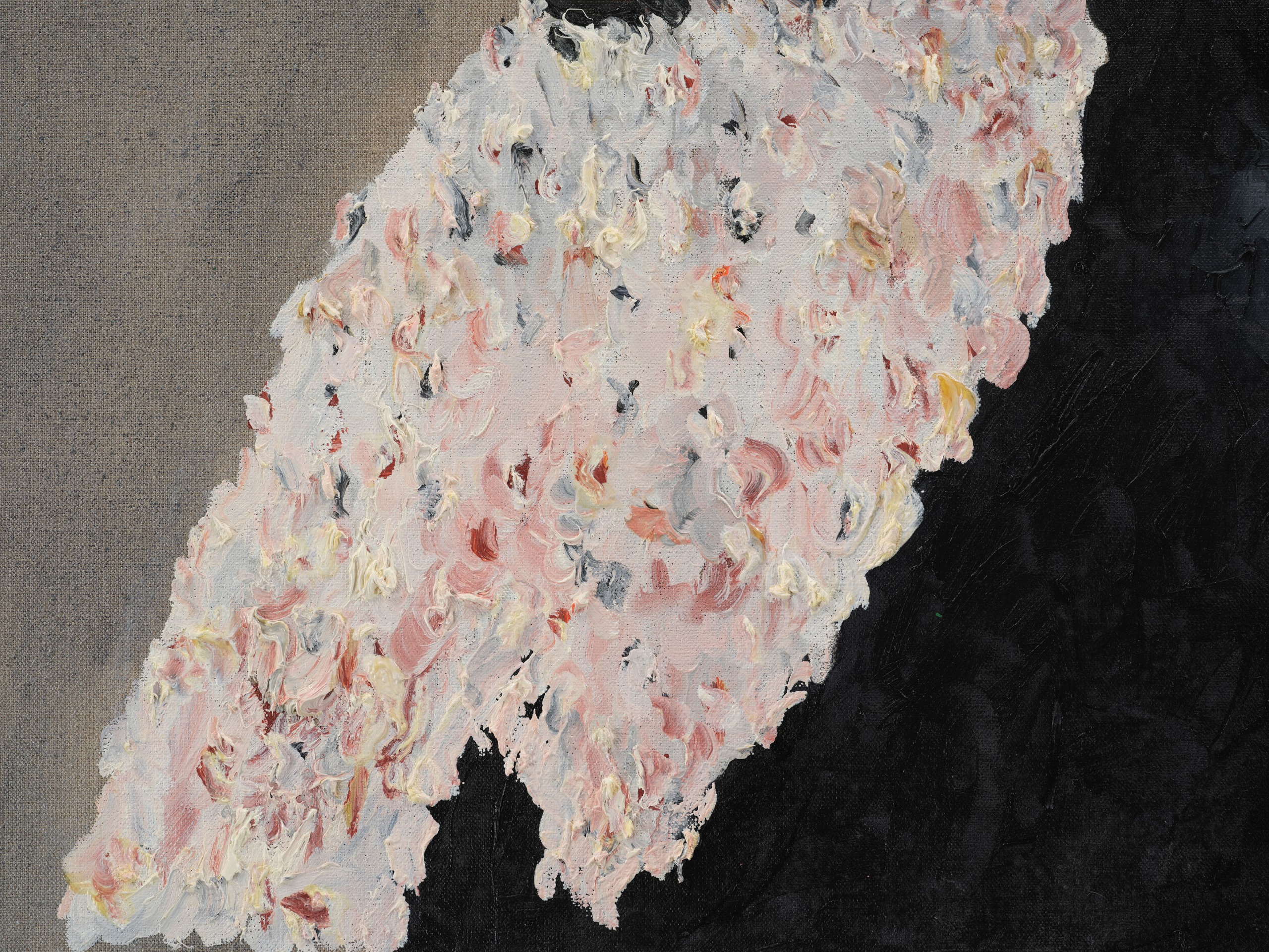 Joel Mesler, Rabbi with black background, 2023