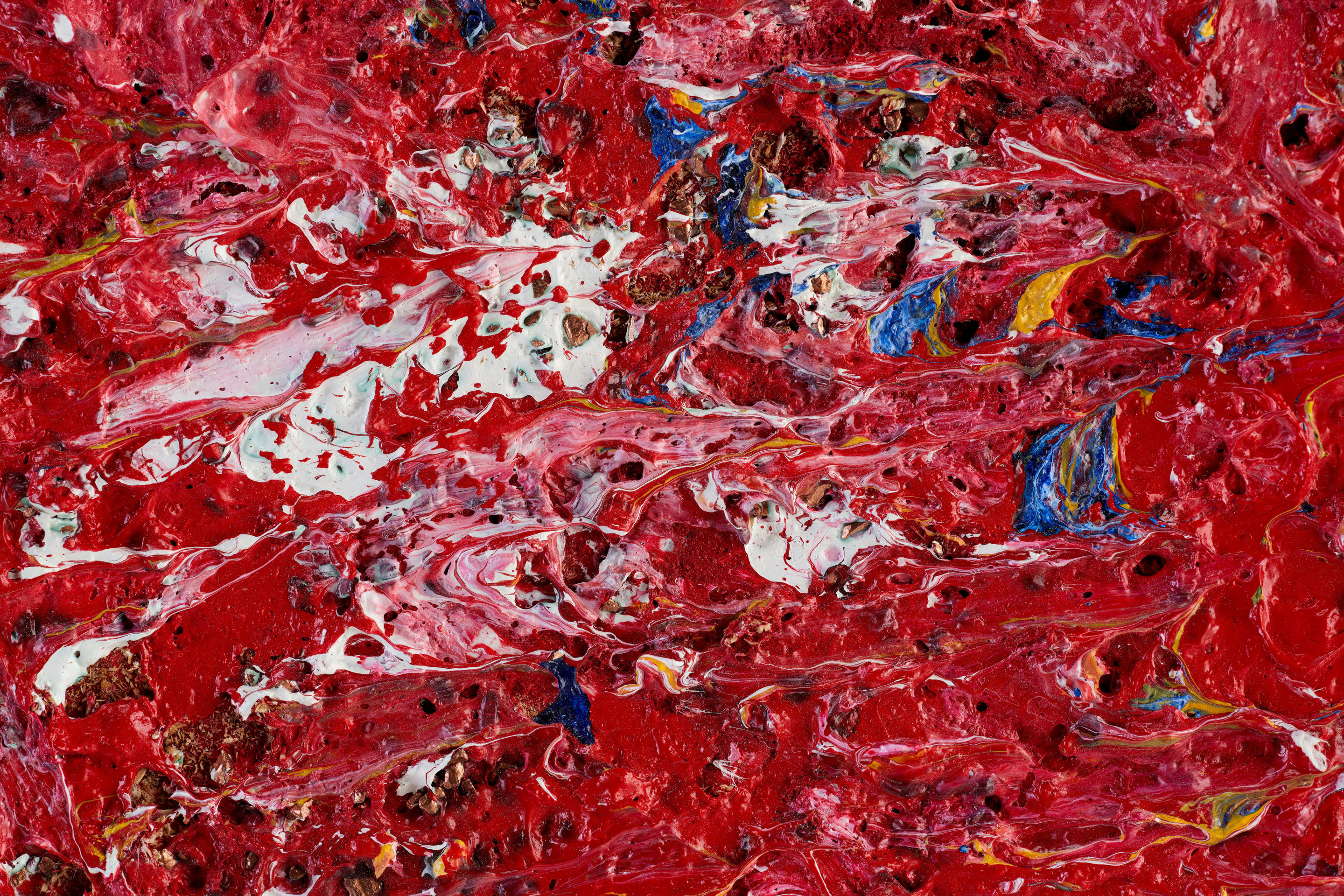 Sam Gilliam, Untitled (tondo), 2022