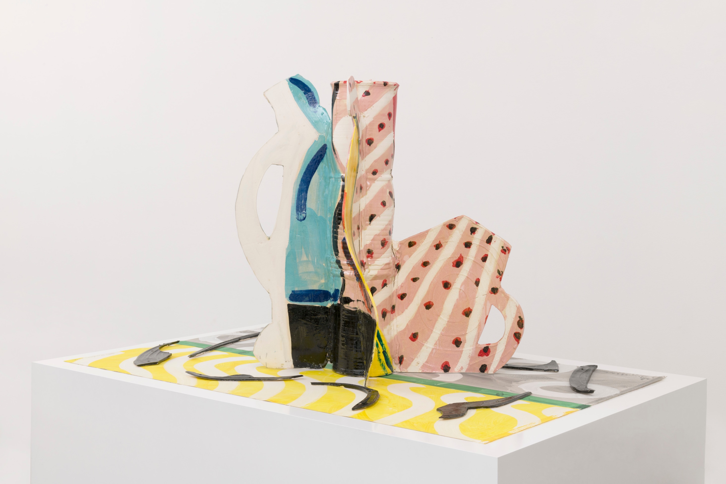 Betty Woodman Aztec Vase and Carpet #7, 2014