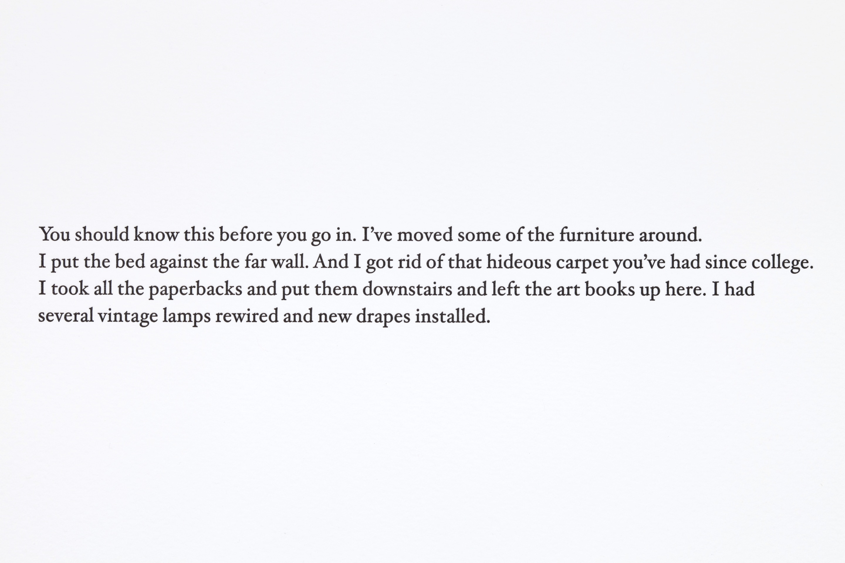 Matthew Brannon ​Tour Guide, 2010