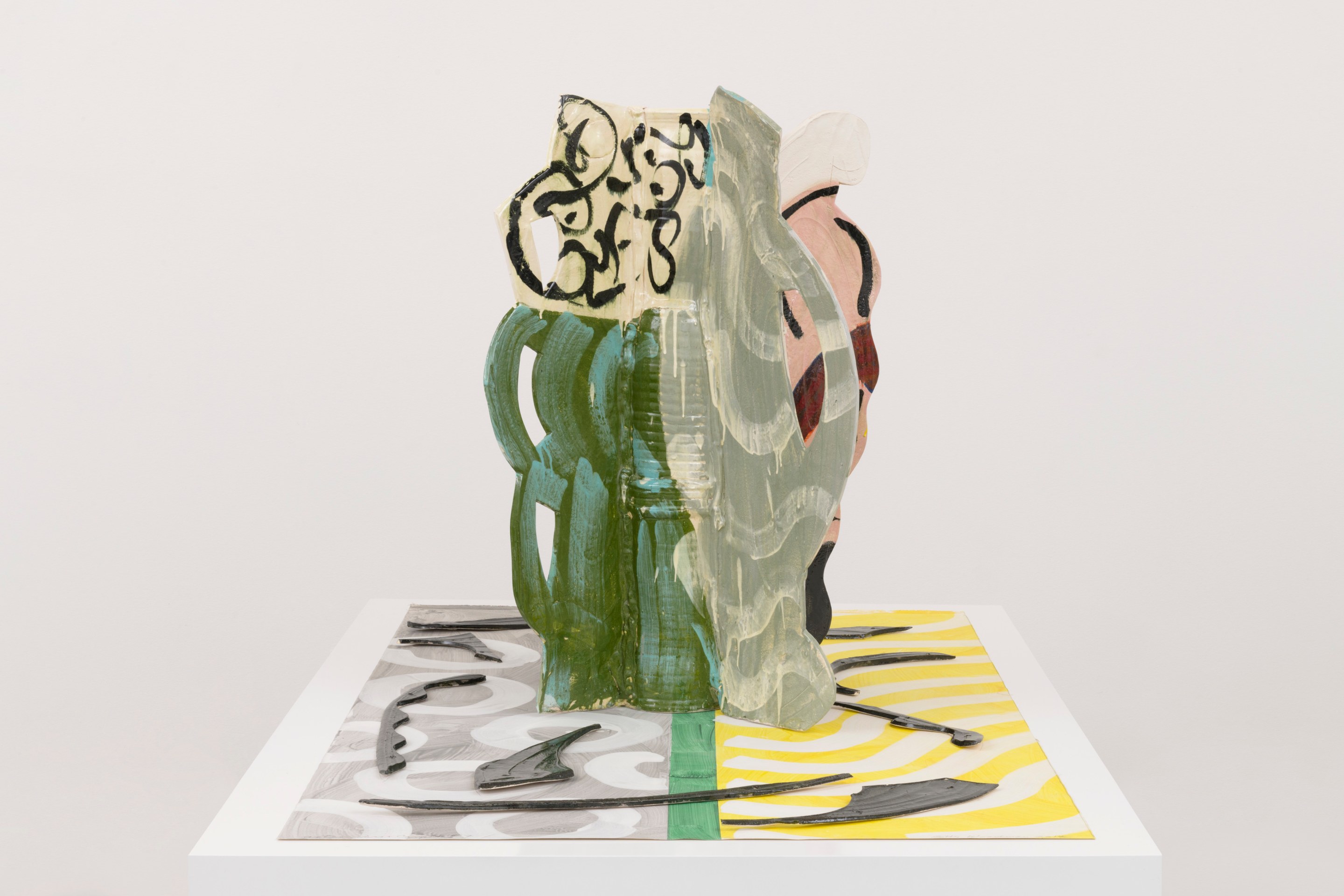 Betty Woodman Aztec Vase and Carpet #7, 2014