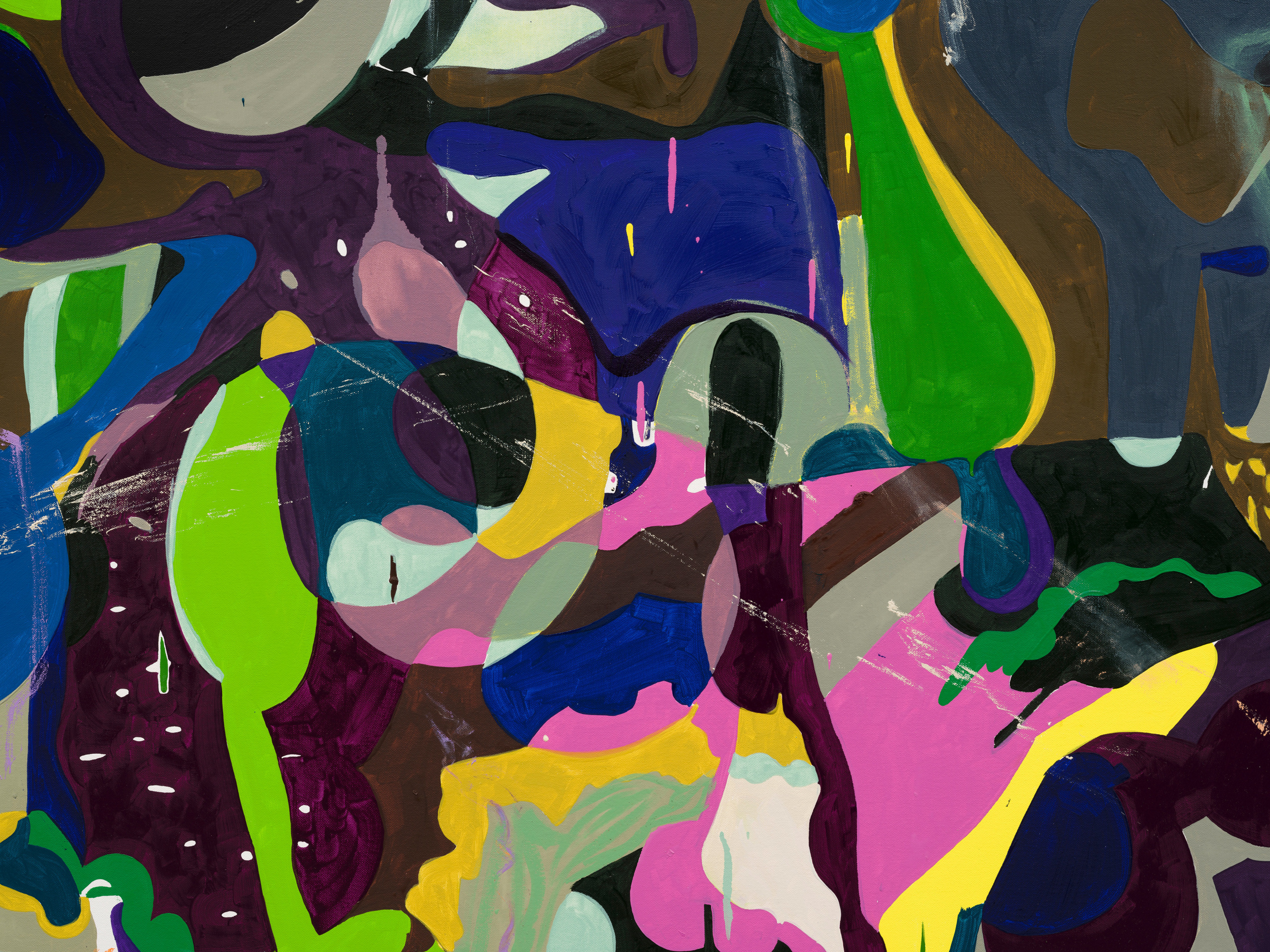 Michael Williams, Puzzle Painting with Extrapolation (Goblin), 2020 - 2022