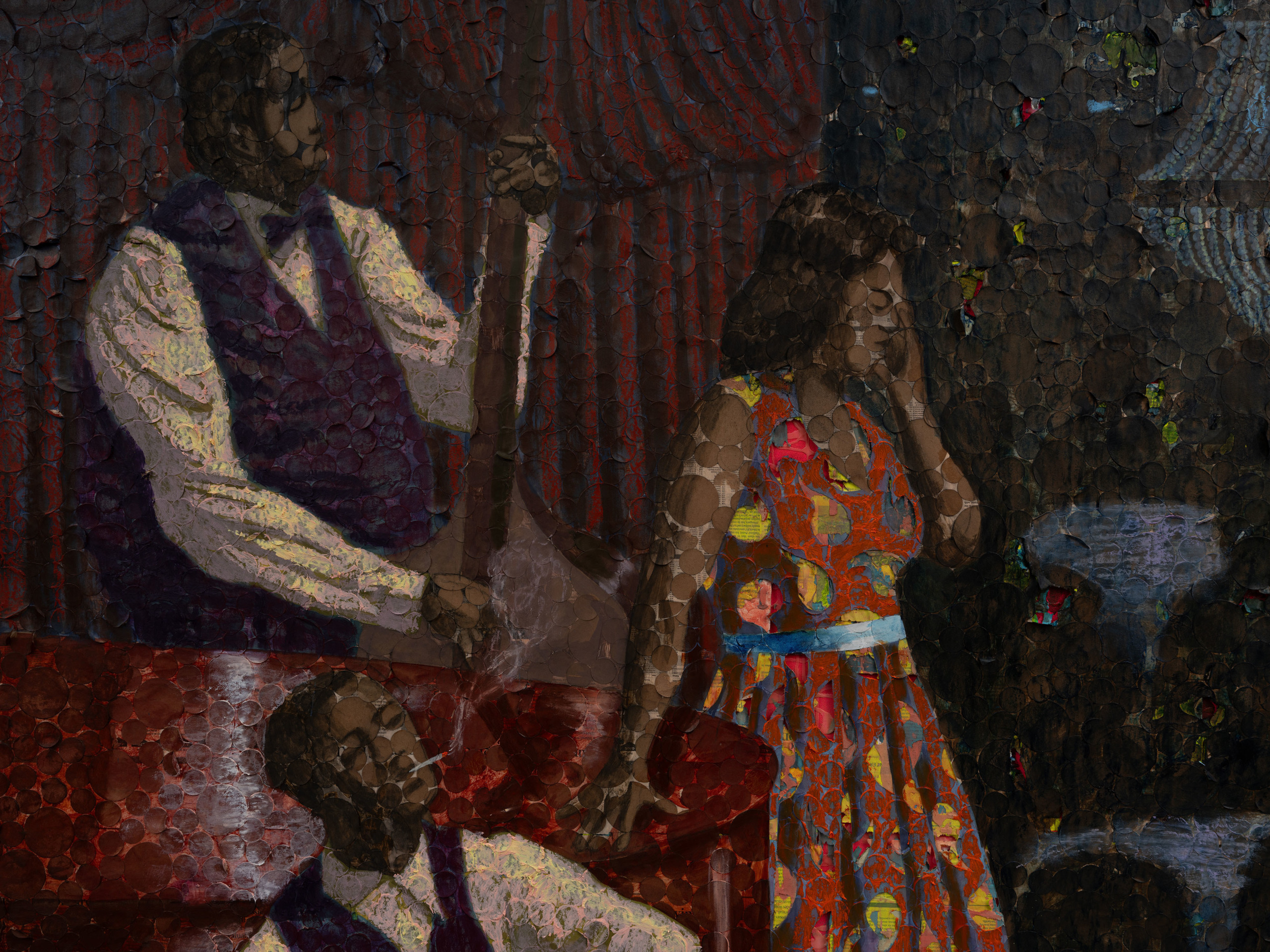 Derek Fordjour, The Late Set, 2025