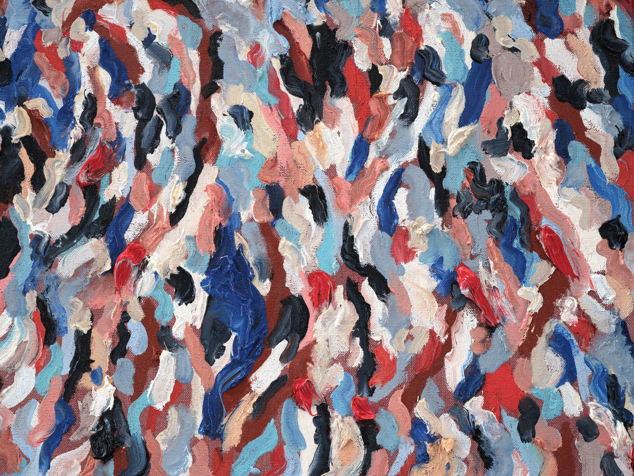 Joel Mesler, Rabbi with red blue, 2023