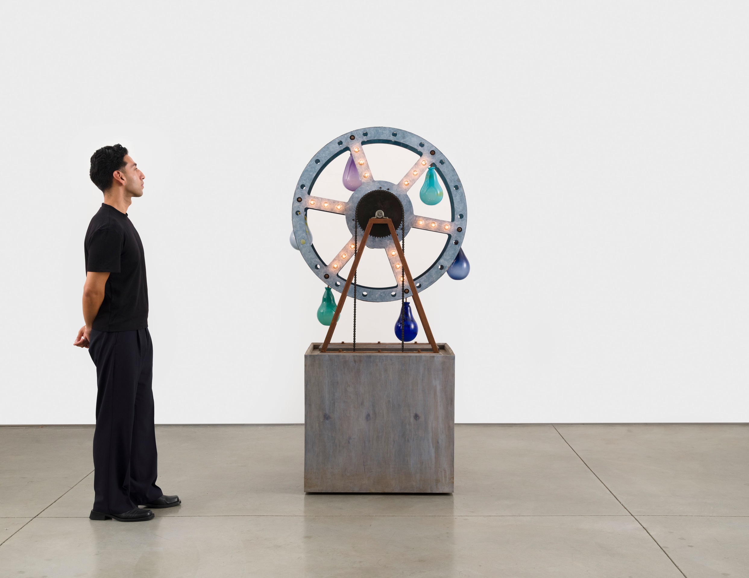 Derek Fordjour, Burden Cycle Study (White), 2019