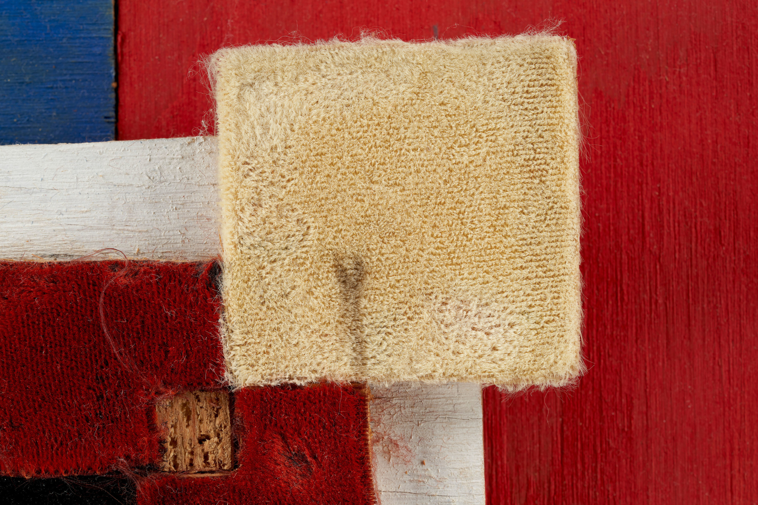 Richard Tuttle, Blue/Red - Velvet Squares, 2003