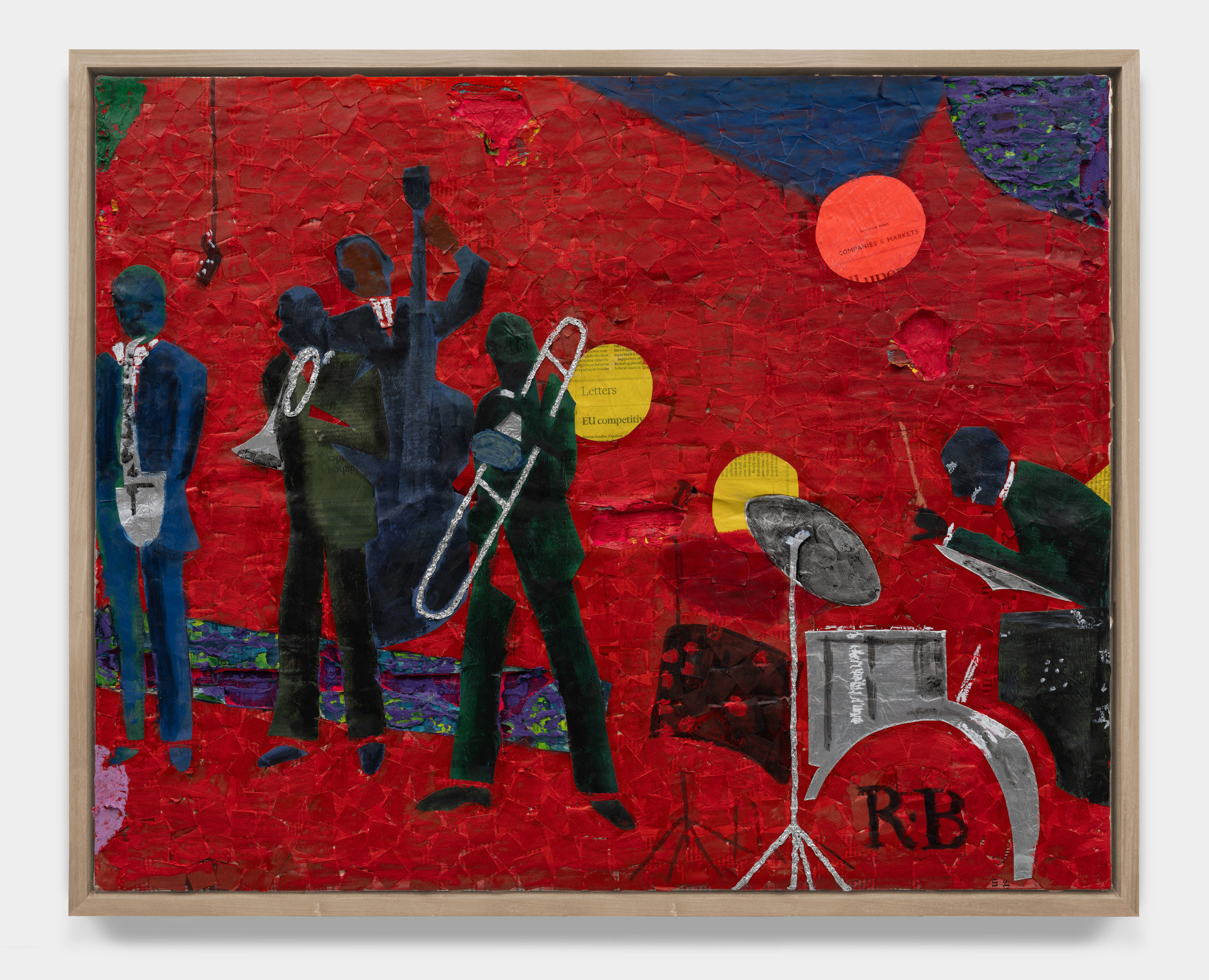 Derek Fordjour, Thank You Romy (after Romare Bearden), 2025