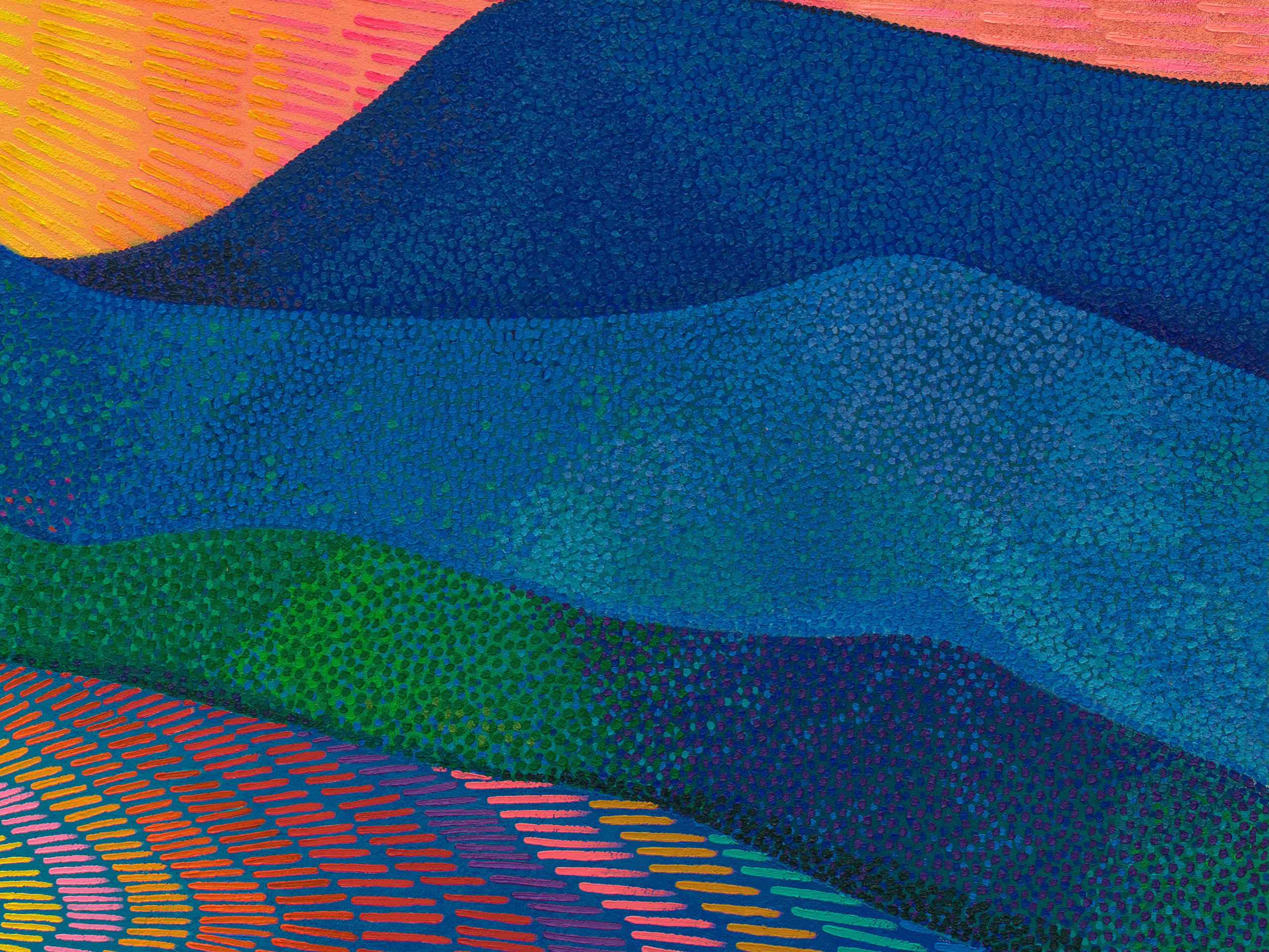 Jennifer Guidi, As the colorful waves pulse in the sea, they spark and ignite a turning point in me, 2025