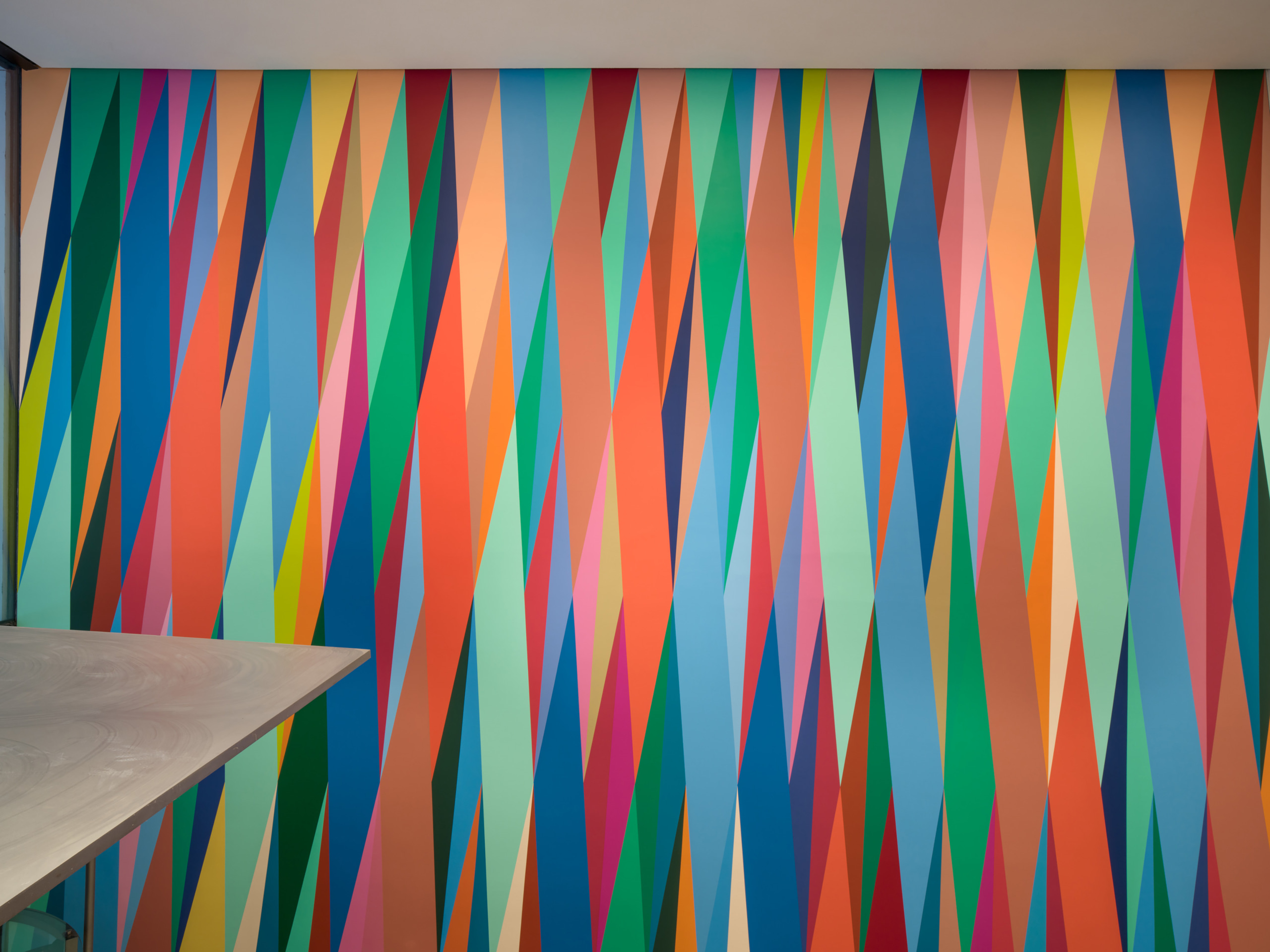 Installation view of&nbsp;Odili Donald Odita: Songs from Life, April 8, 2025 &ndash; April 30, 2026. Photographed in April 2025. The Museum of Modern Art, New York. Digital Image &copy; 2025 The Museum of Modern Art, New York. Photo by Jonathan Dorado.