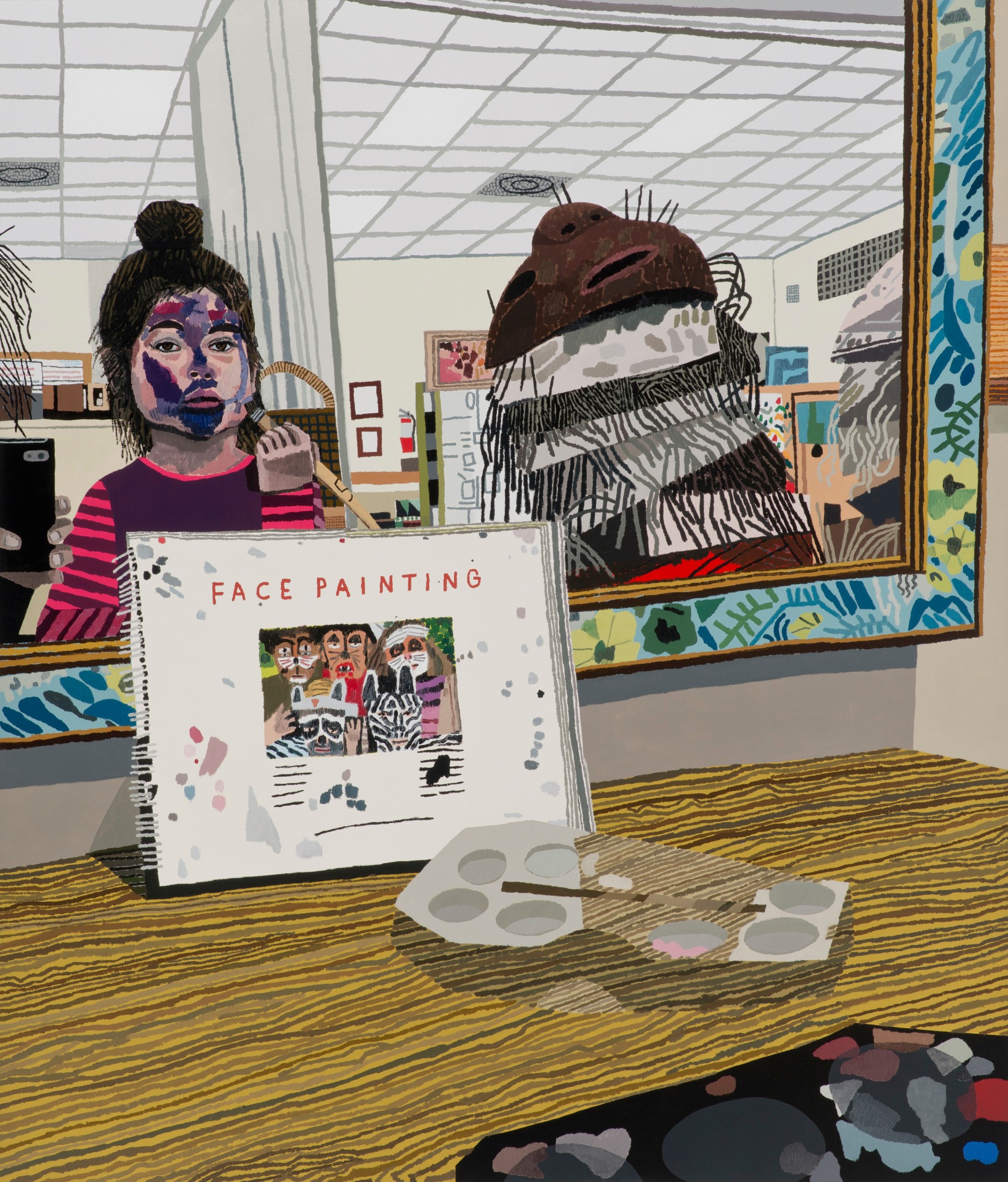 Jonas Wood Face Painting, 2014