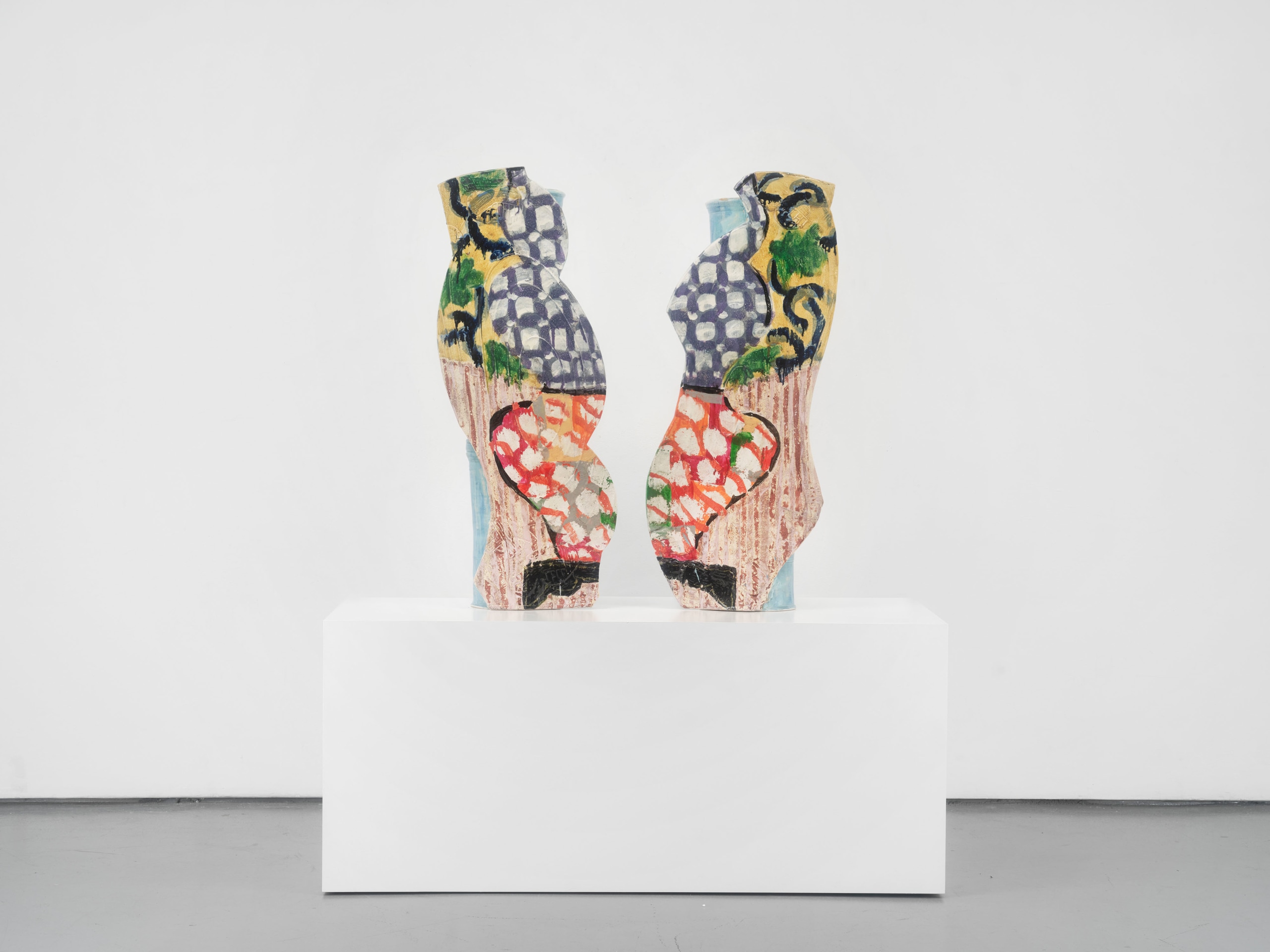 Betty Woodman, Divided Vases: Stacked Vases, 2006