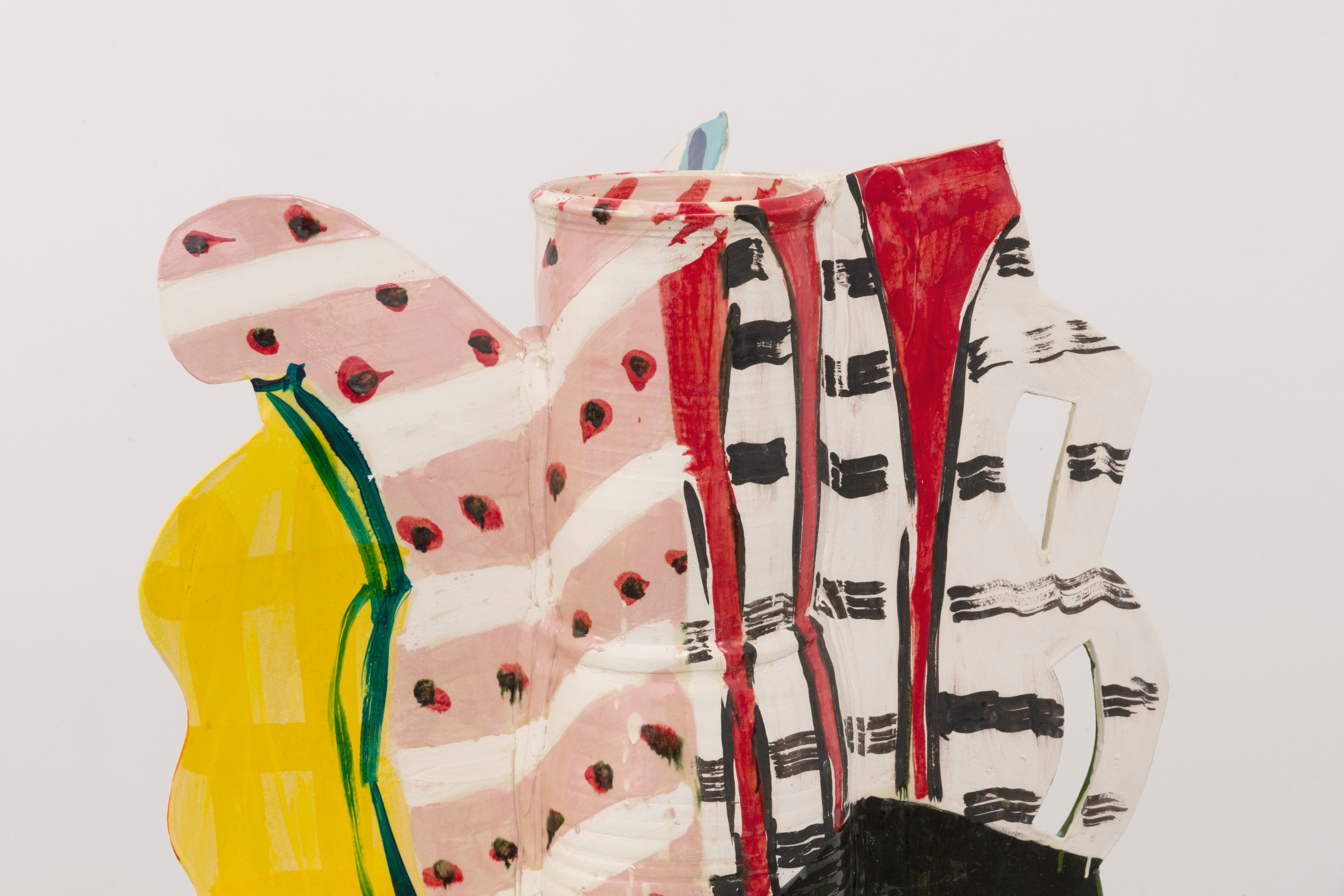 Betty Woodman Aztec Vase and Carpet #7, 2014