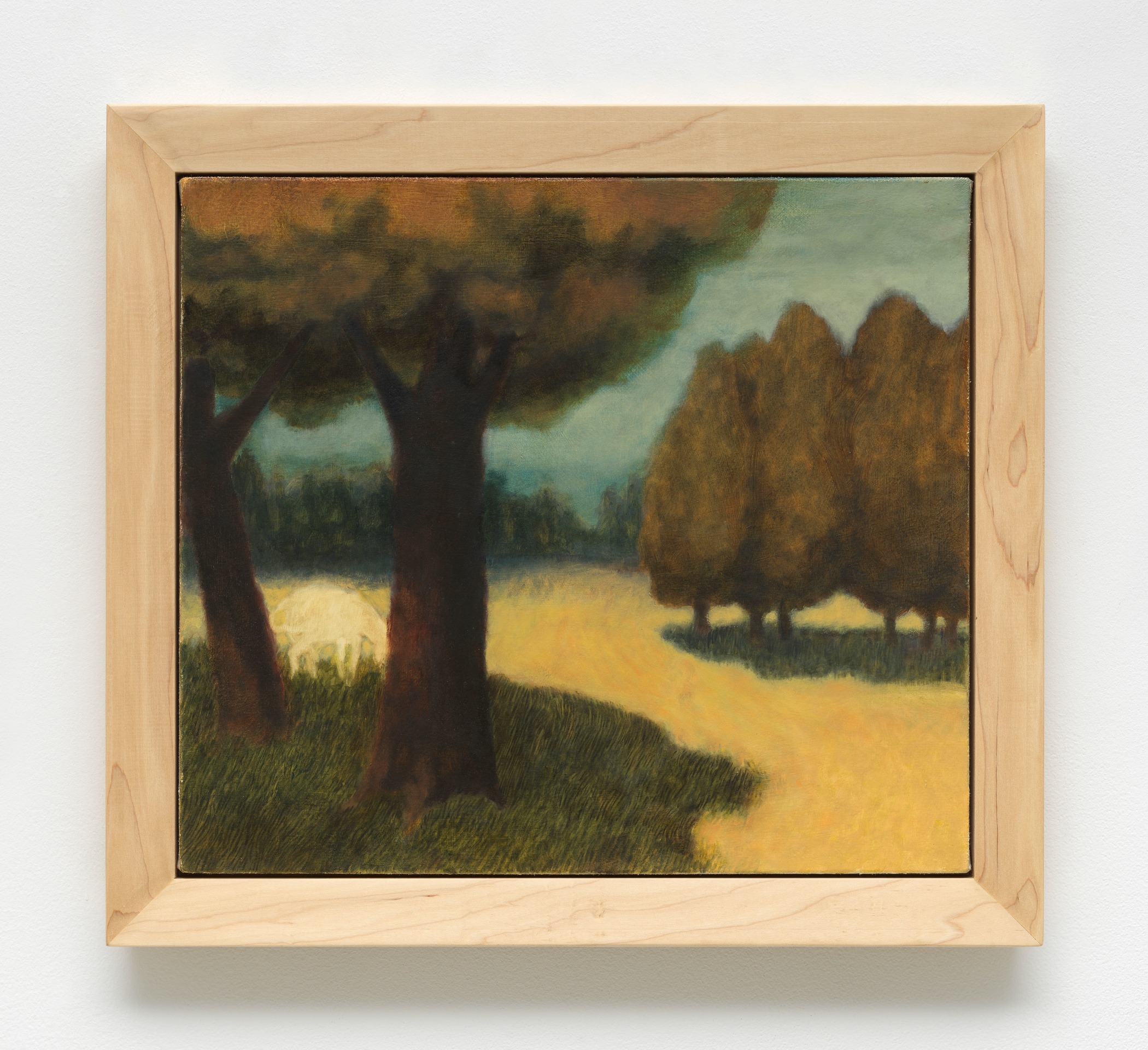 Jared Buckhiester, The Renderer&rsquo;s horse between two trees, 2024