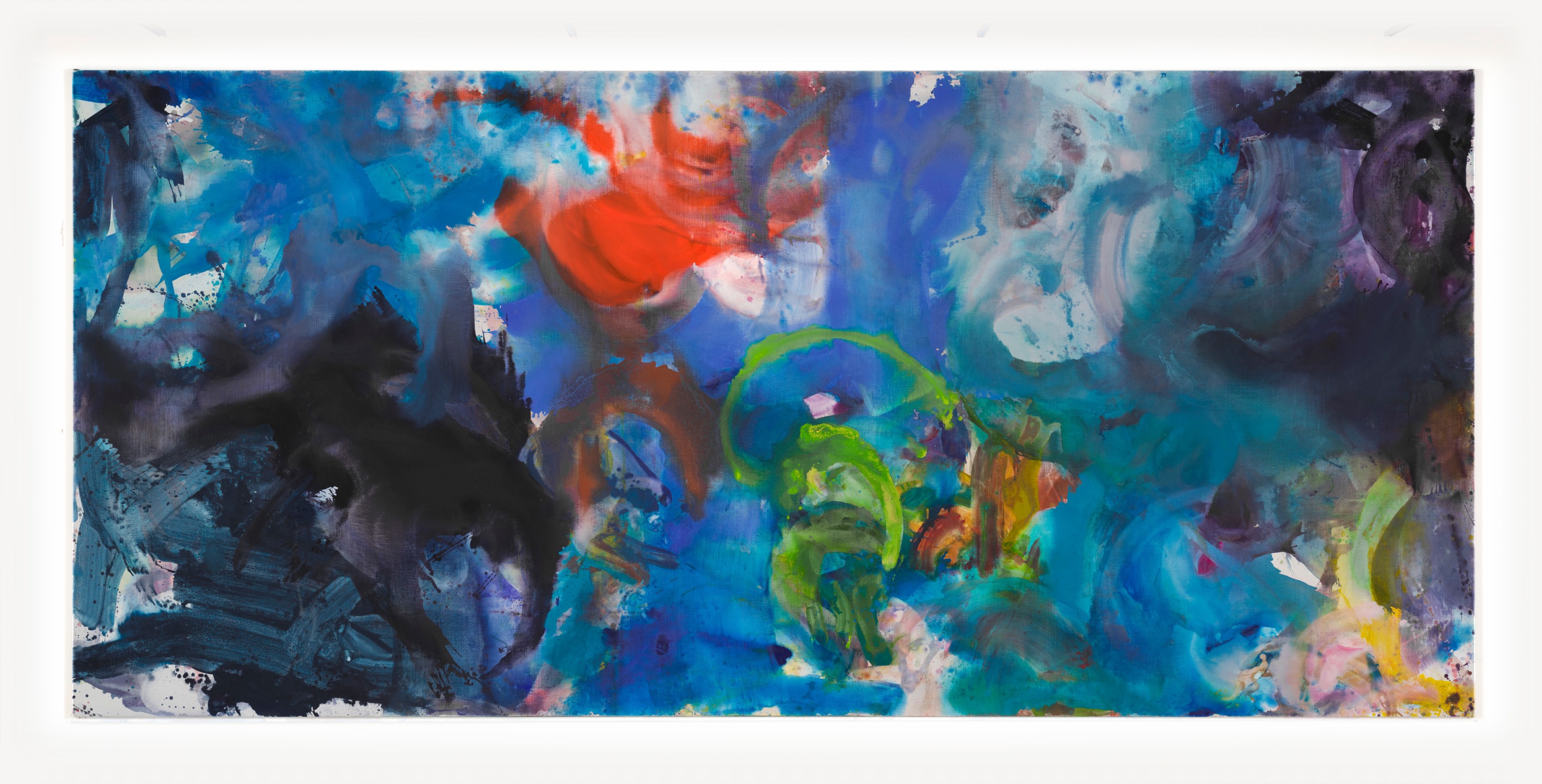 Mary Weatherford, Below the Cliff, 2021