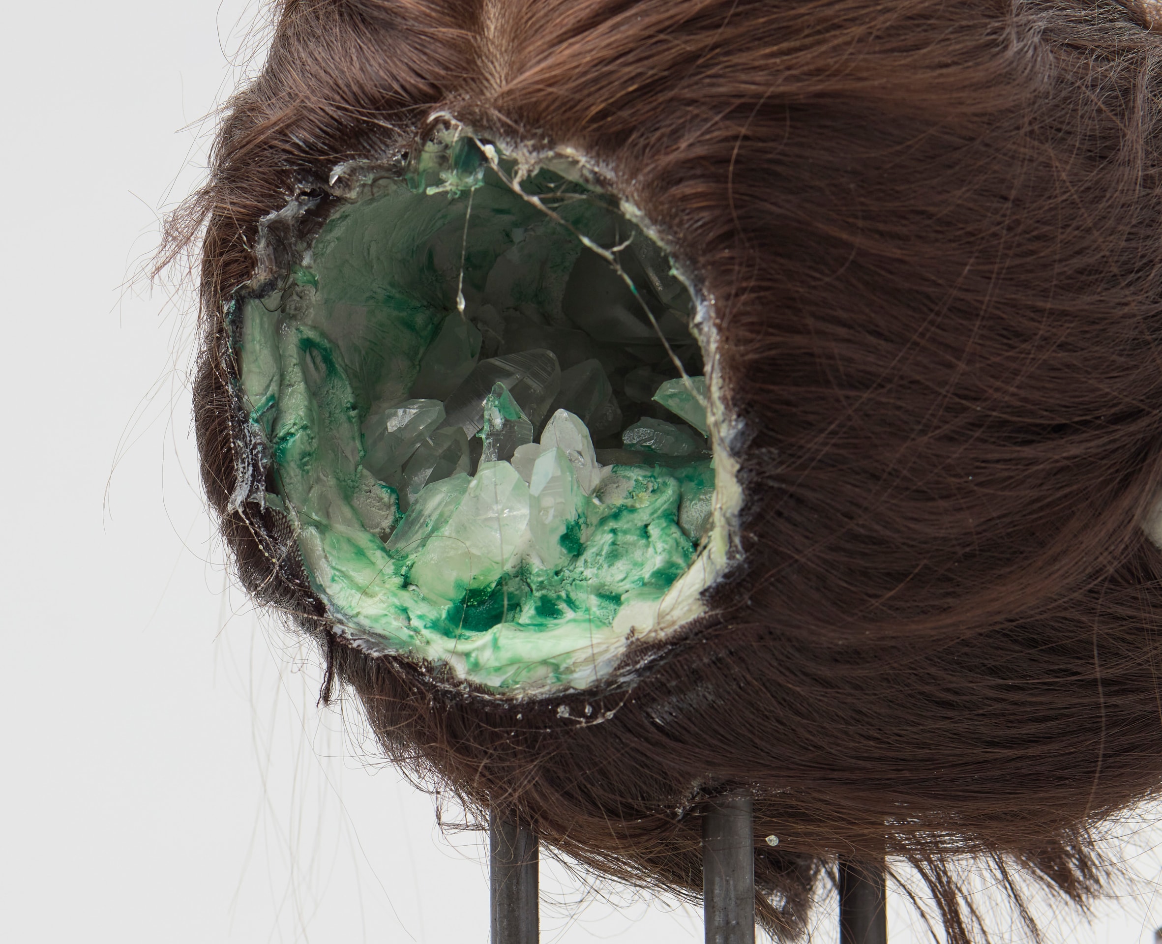 David Altmejd, Smoking with Oneself, 2021