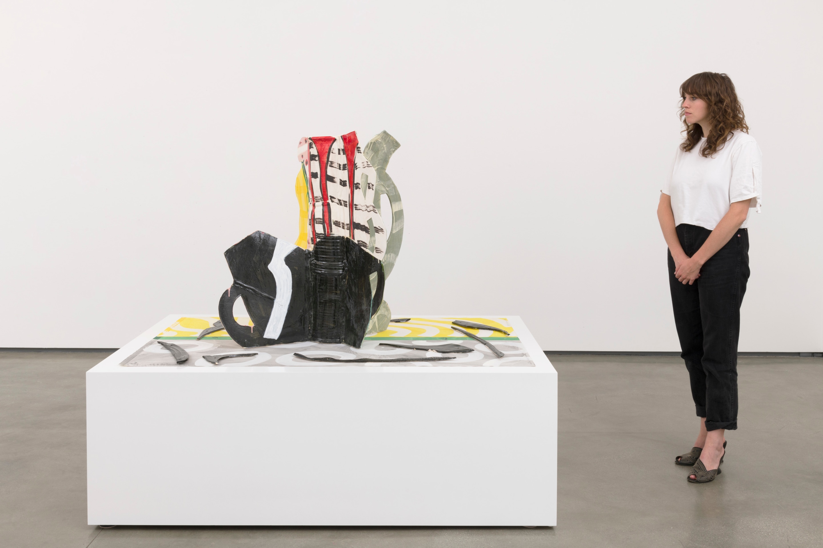 Betty Woodman Aztec Vase and Carpet #7, 2014