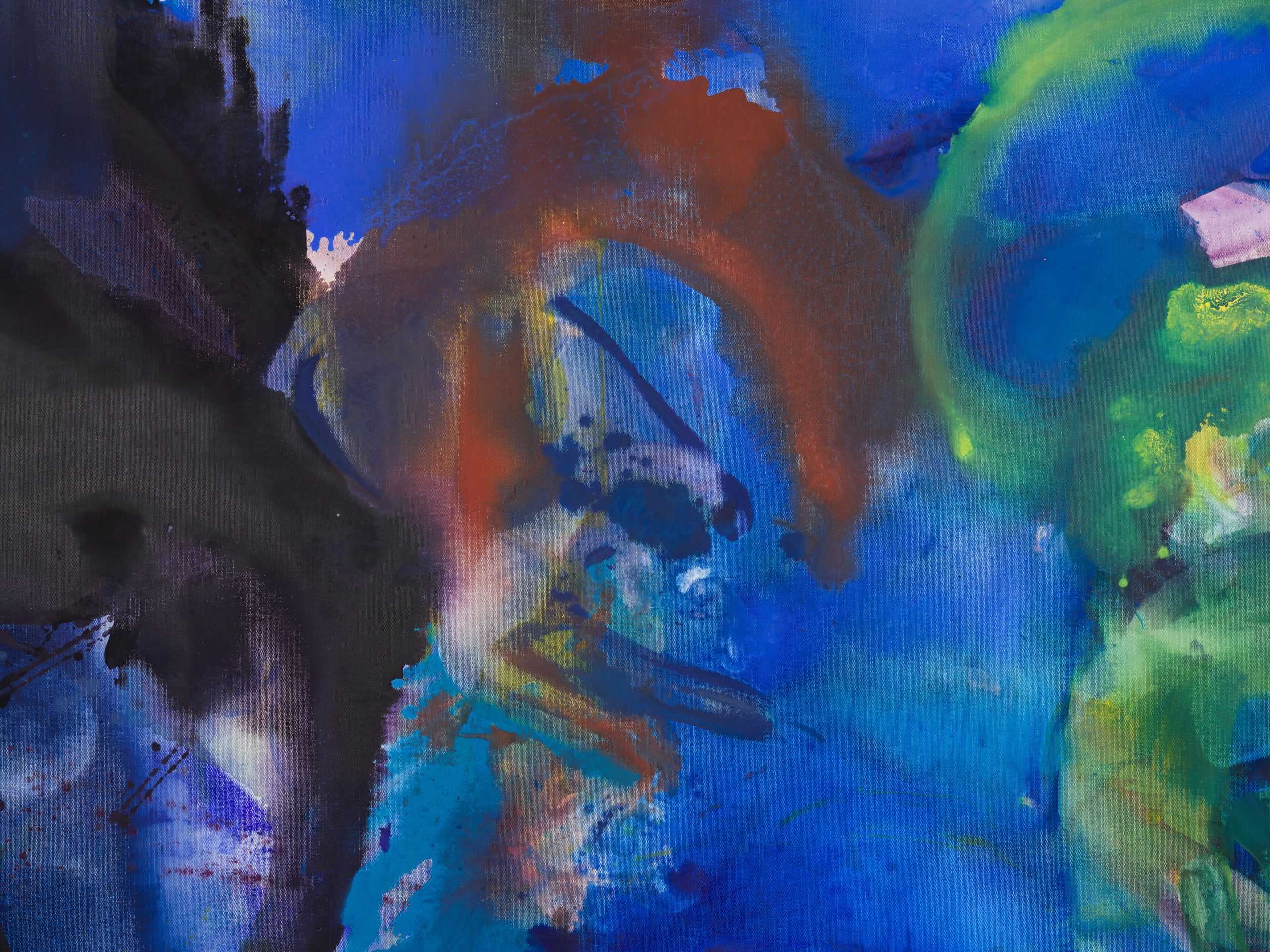 Mary Weatherford, Below the Cliff, 2021