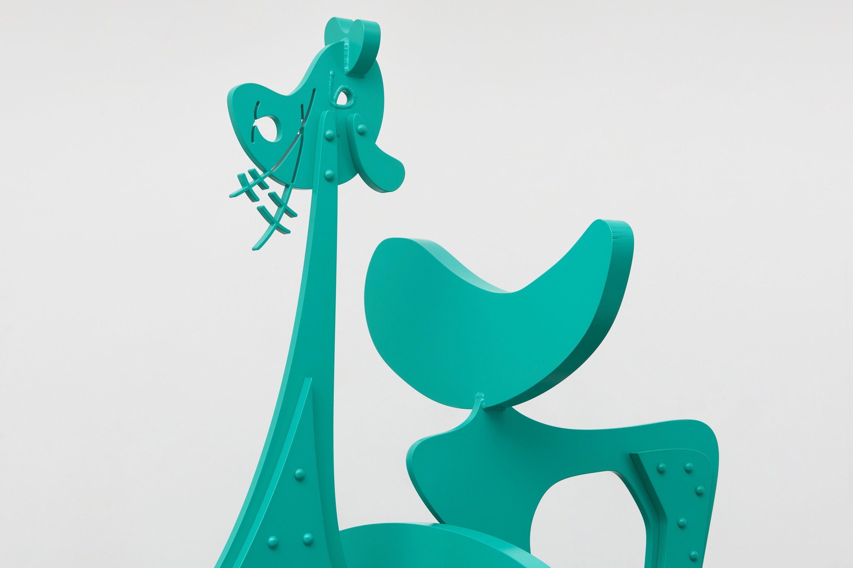 Aaron Curry, Blue Thing (Seated Figure), 2022