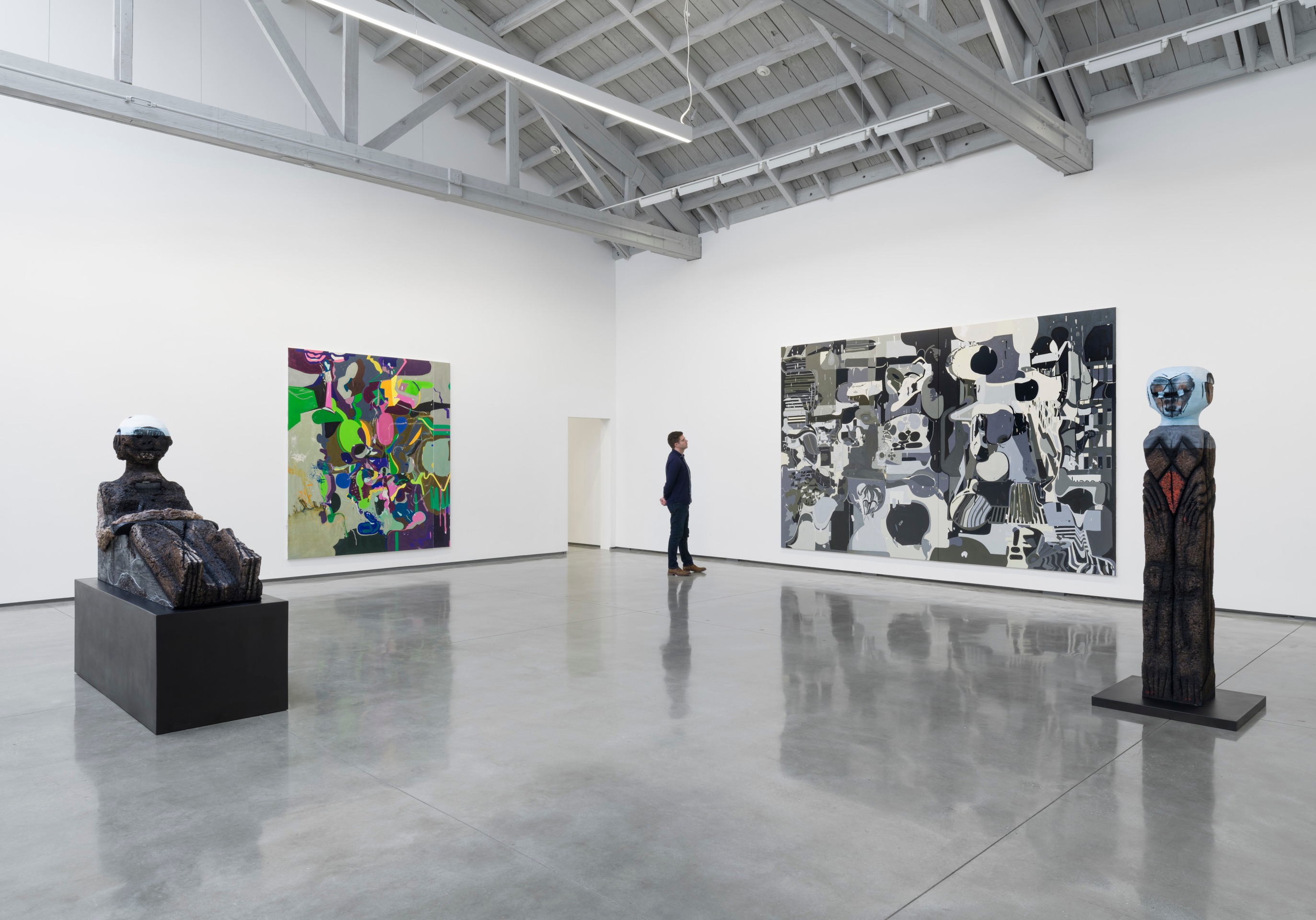 Huma Bhabha and Michael Williams