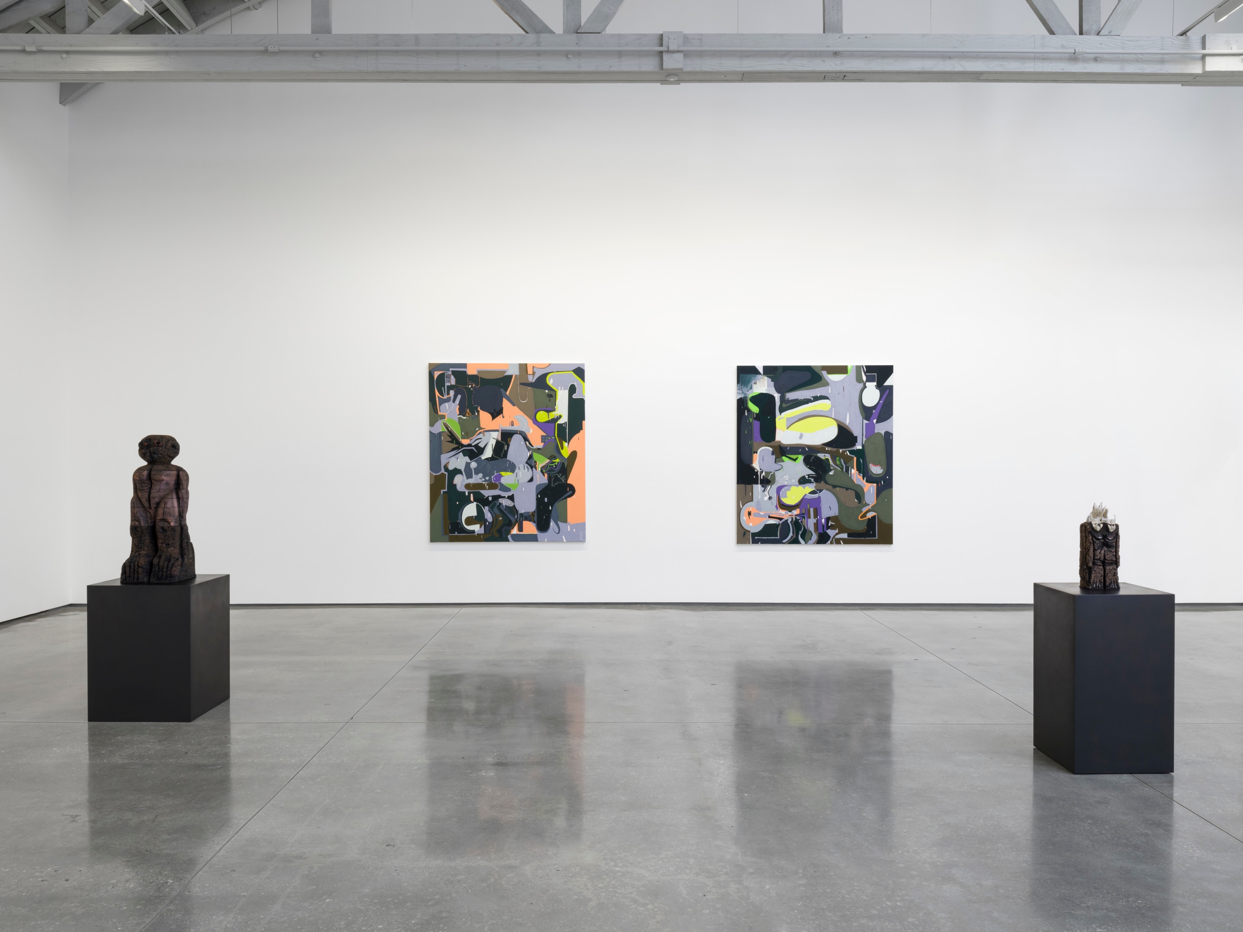 Huma Bhabha and Michael Williams