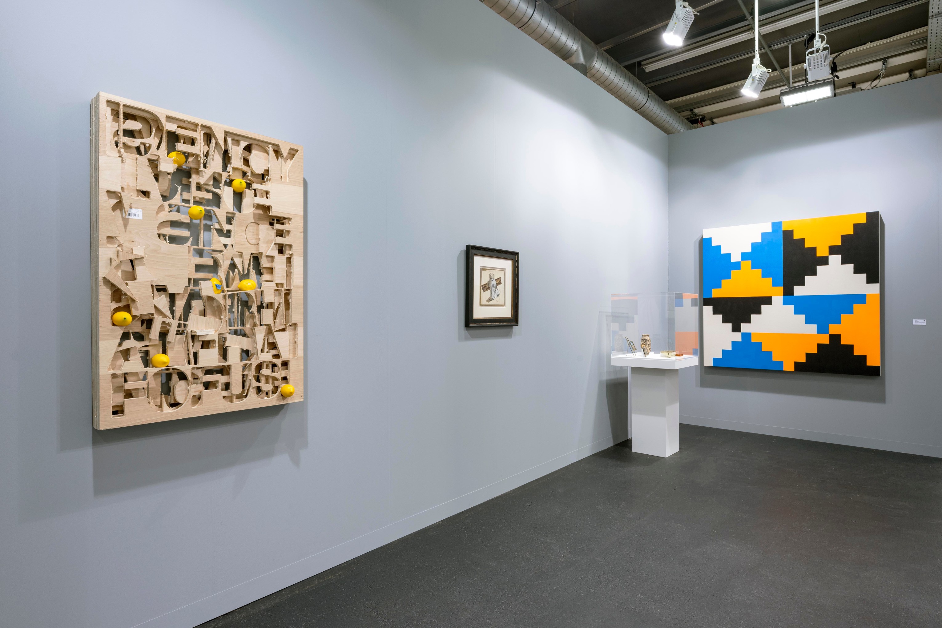 Installation view of Mitchell-Innes &amp;amp; Nash at Art Basel, Switzerland, 2023