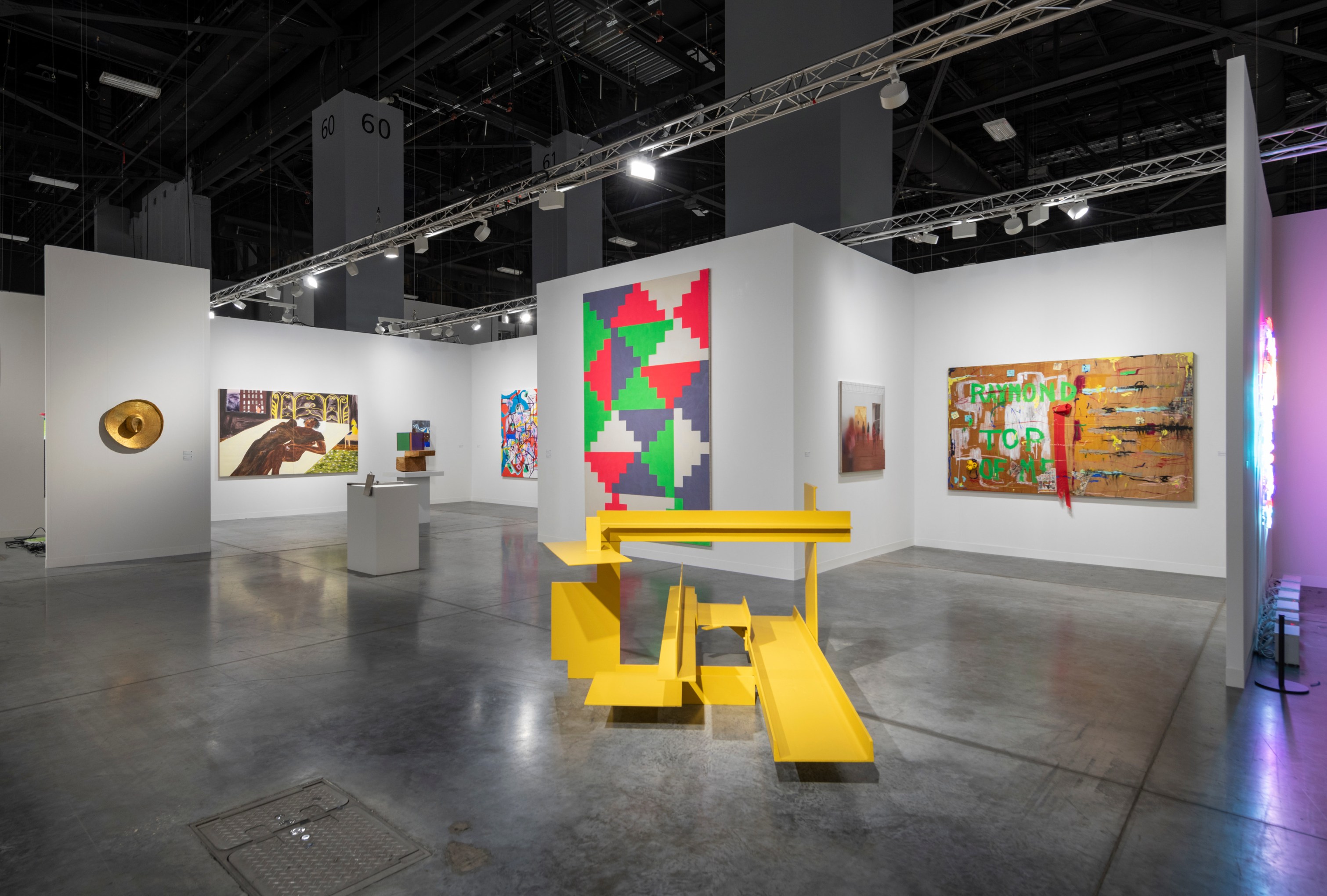 Installation view of Mitchell-Innes & Nash at Art Basel Miami Beach, Miami, Florida, 2023