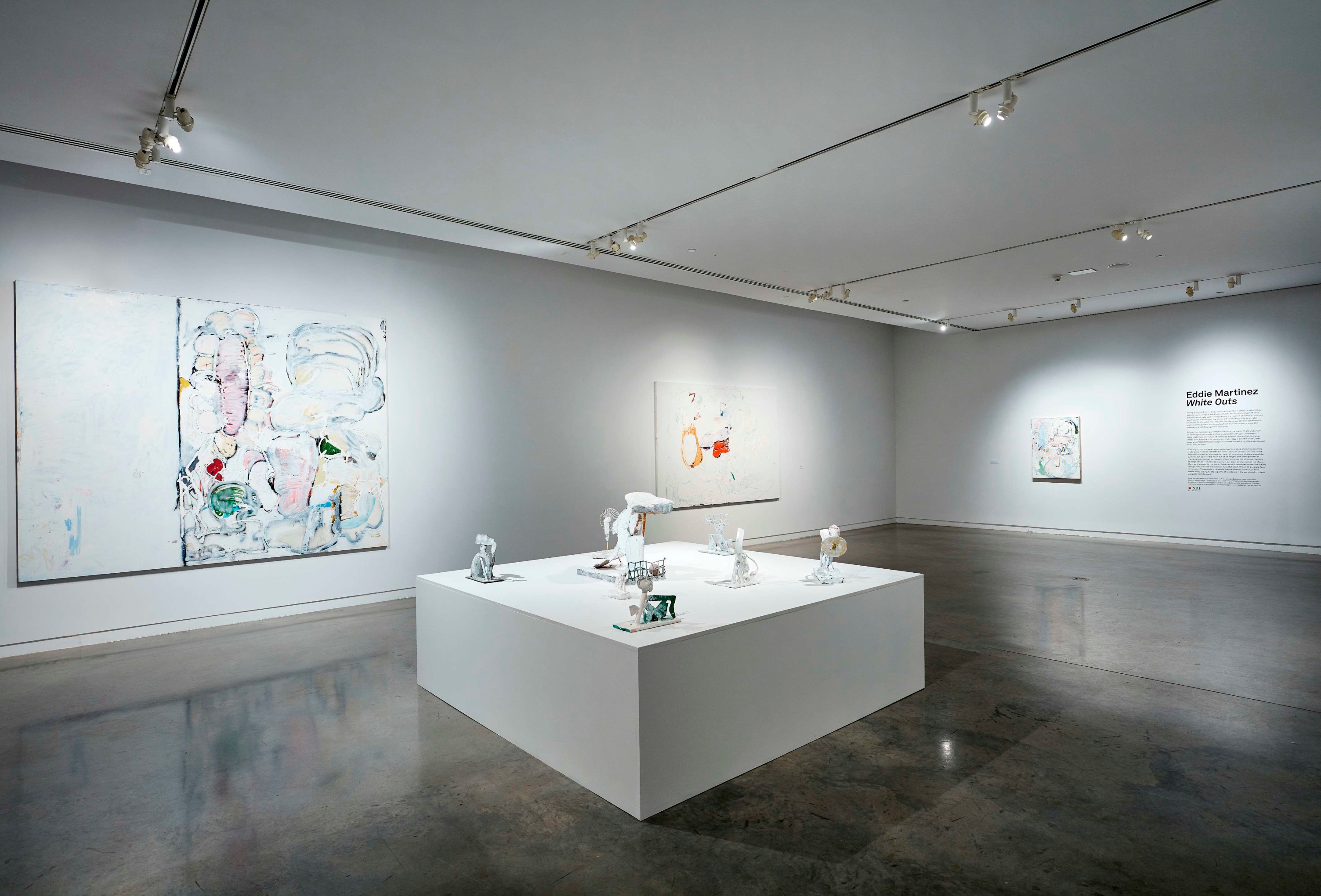 EDDIE MARTINEZ Installation view of&nbsp;White Outs&nbsp;at The Bronx Museum of the Arts, Bronx, NY, 2018