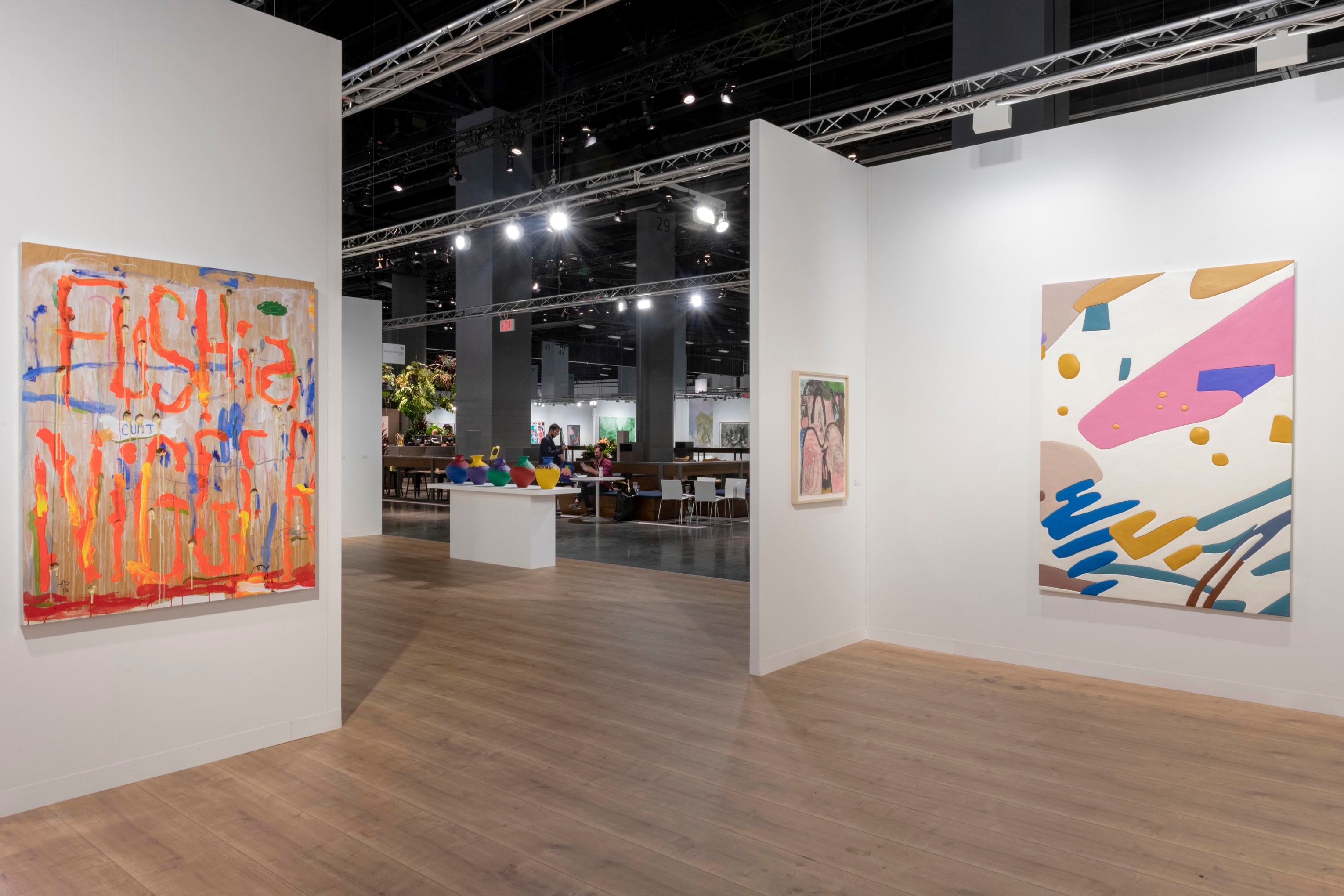 Installation view of Mitchell-Innes & Nash at Art Basel Miami Beach, Miami, Florida, 2021.