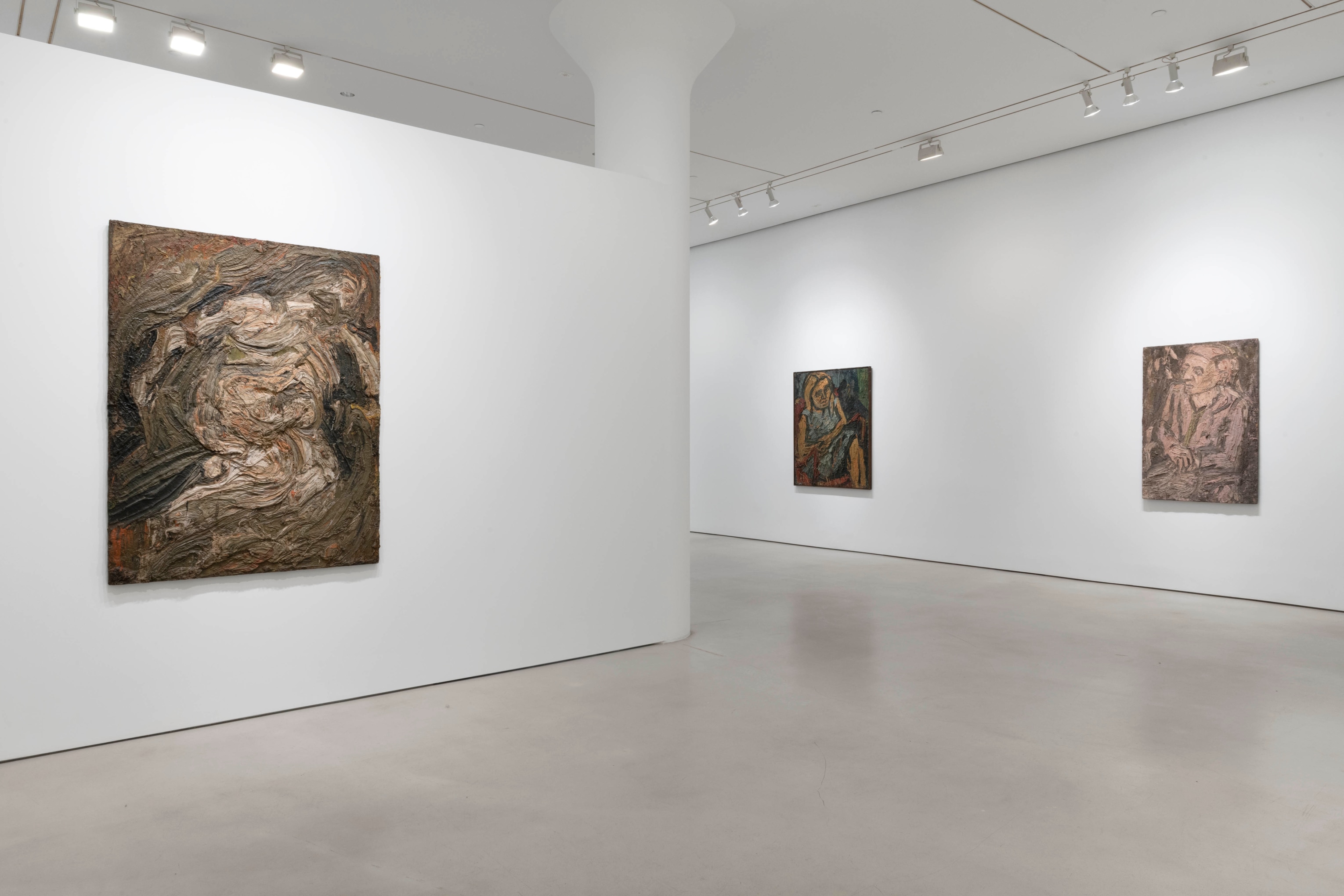 LEON KOSSOFF Installation view of&nbsp;A Life in Painting&nbsp;at Mitchell-Innes &amp;amp; Nash, New York, 2022