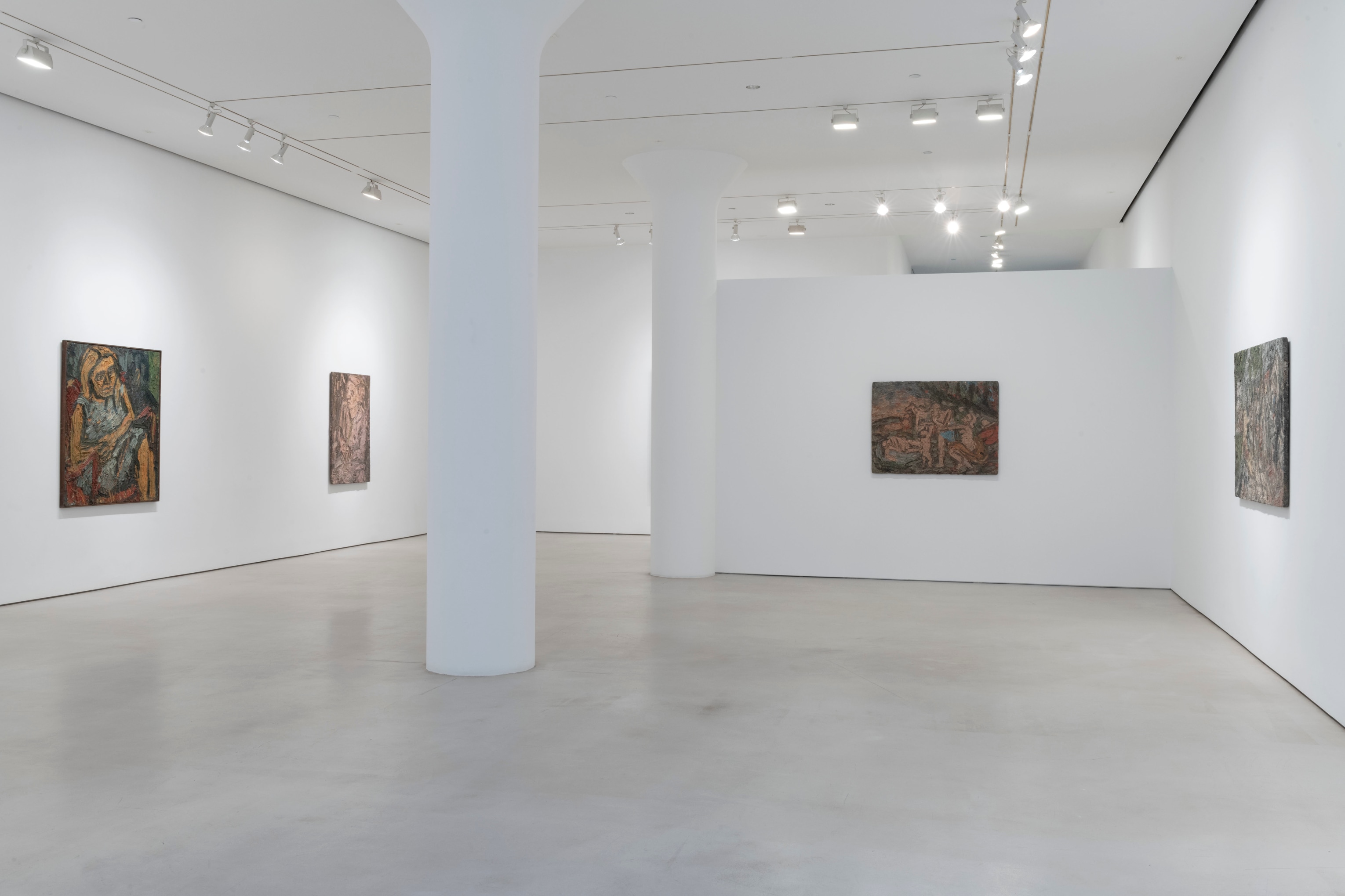 LEON KOSSOFF Installation view of&nbsp;A Life in Painting&nbsp;at Mitchell-Innes &amp;amp; Nash, New York, 2022