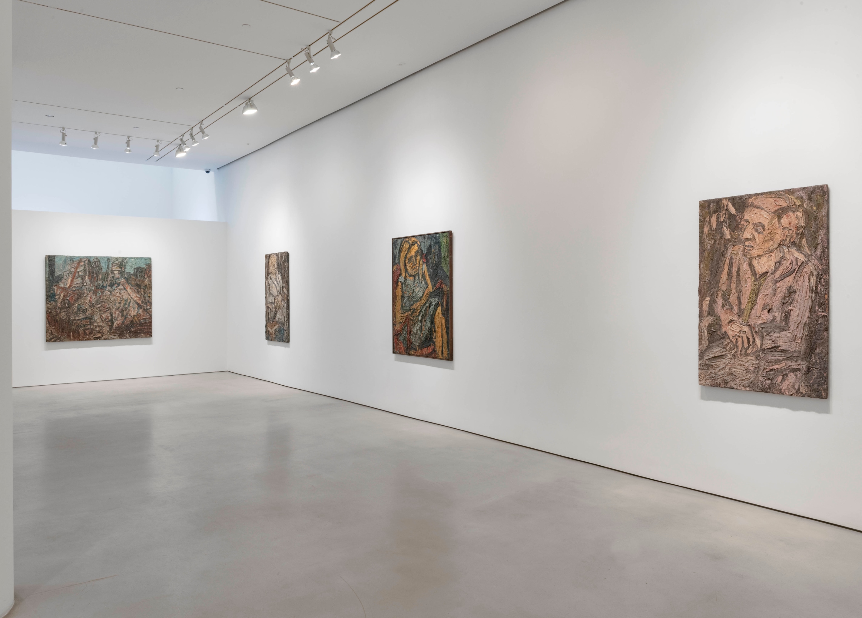 LEON KOSSOFF Installation view of A Life in Painting at Mitchell-Innes & Nash, New York, 2022
