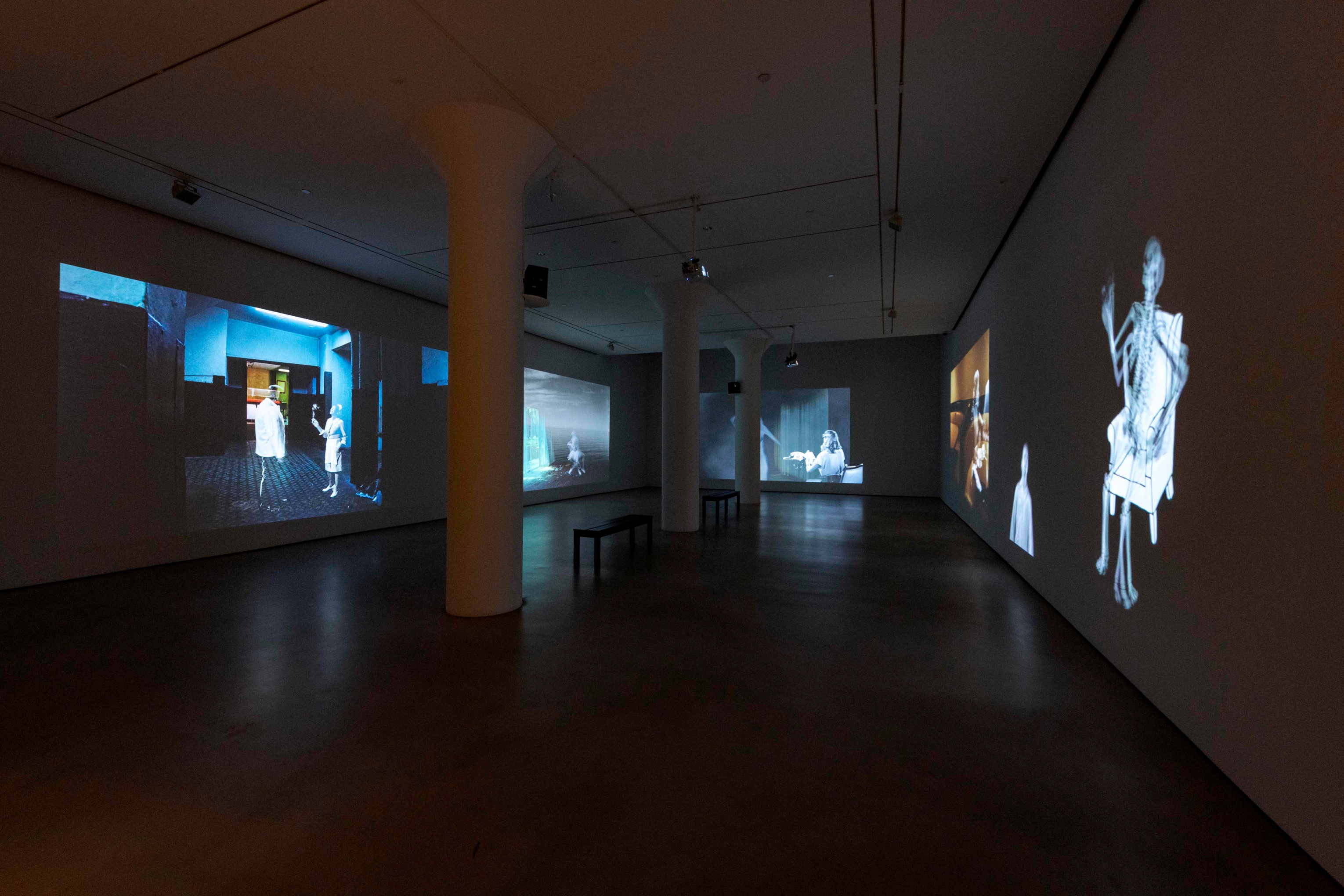 PAT O'NEILL Installation view of The Decay of Fiction at Mitchell-Innes & Nash, New York, 2021