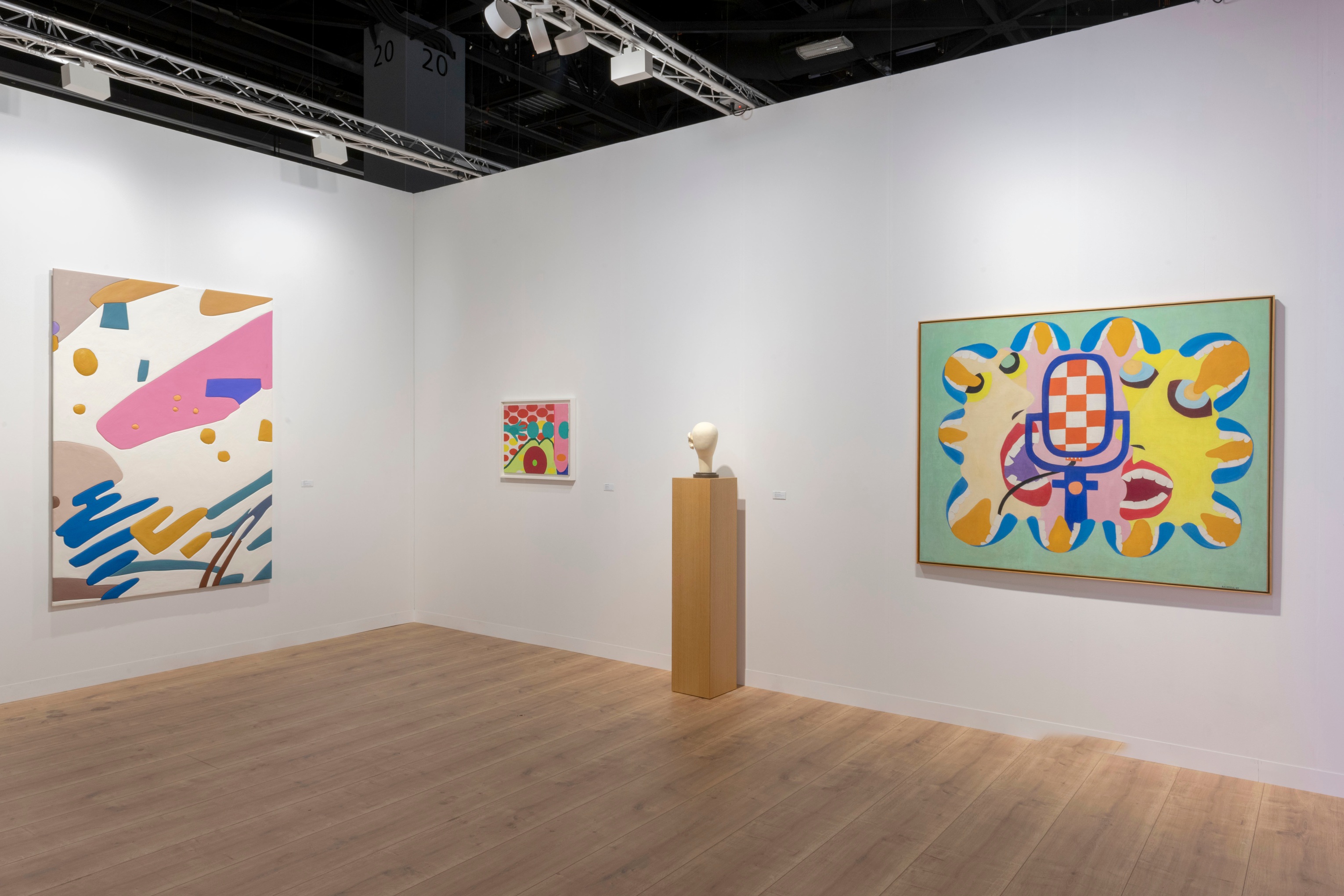 Installation view of Mitchell-Innes & Nash at Art Basel Miami Beach, Miami, Florida, 2021.