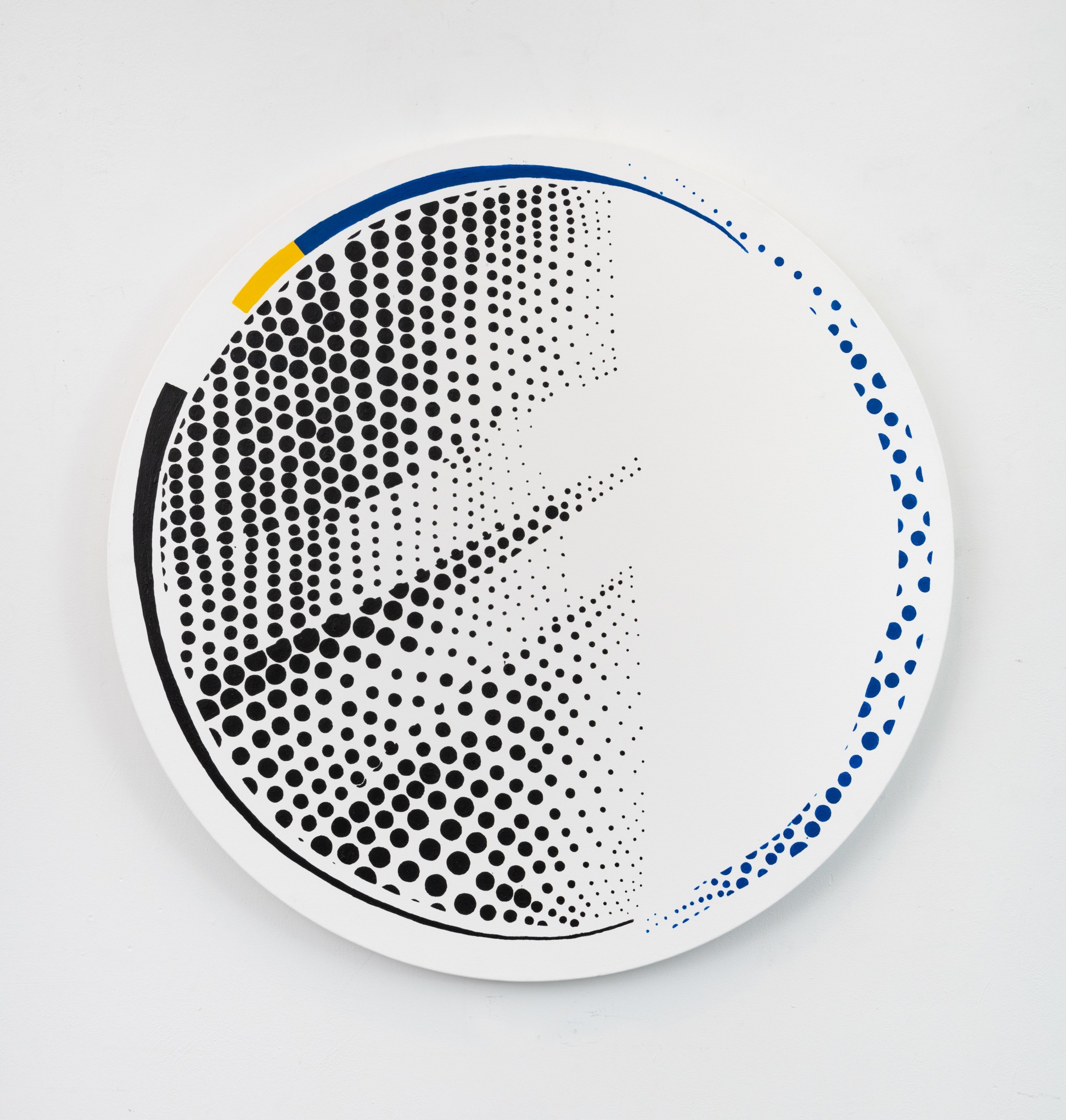 JONATHAN HOROWITZ  Self-portrait in &ldquo;Mirror #8 (36&rdquo; diameter)&quot;(Mark) 2016