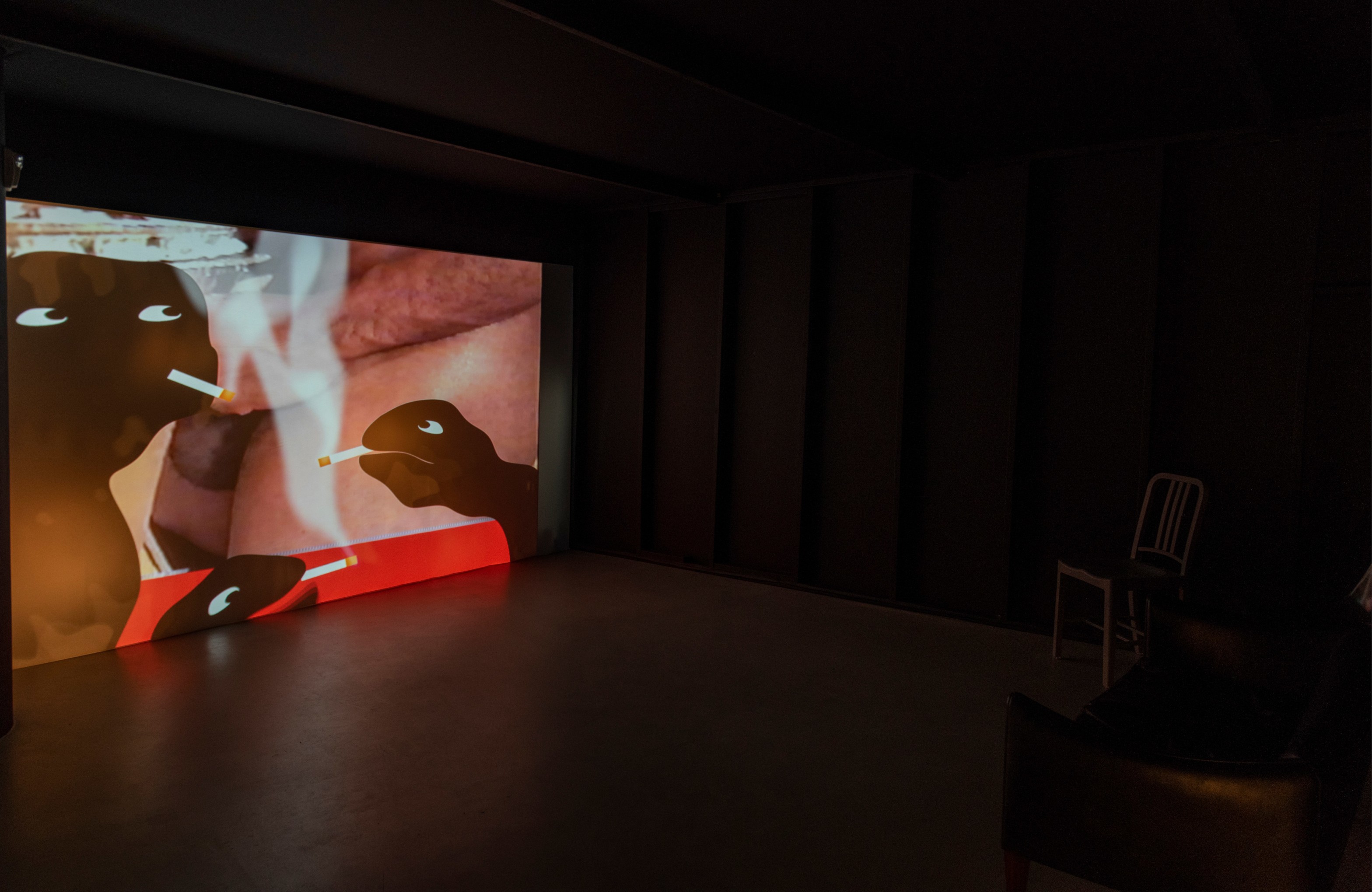 POPE.L Installation view of One thing after another (part two) at Mitchell-Innes & Nash, New York, 2018