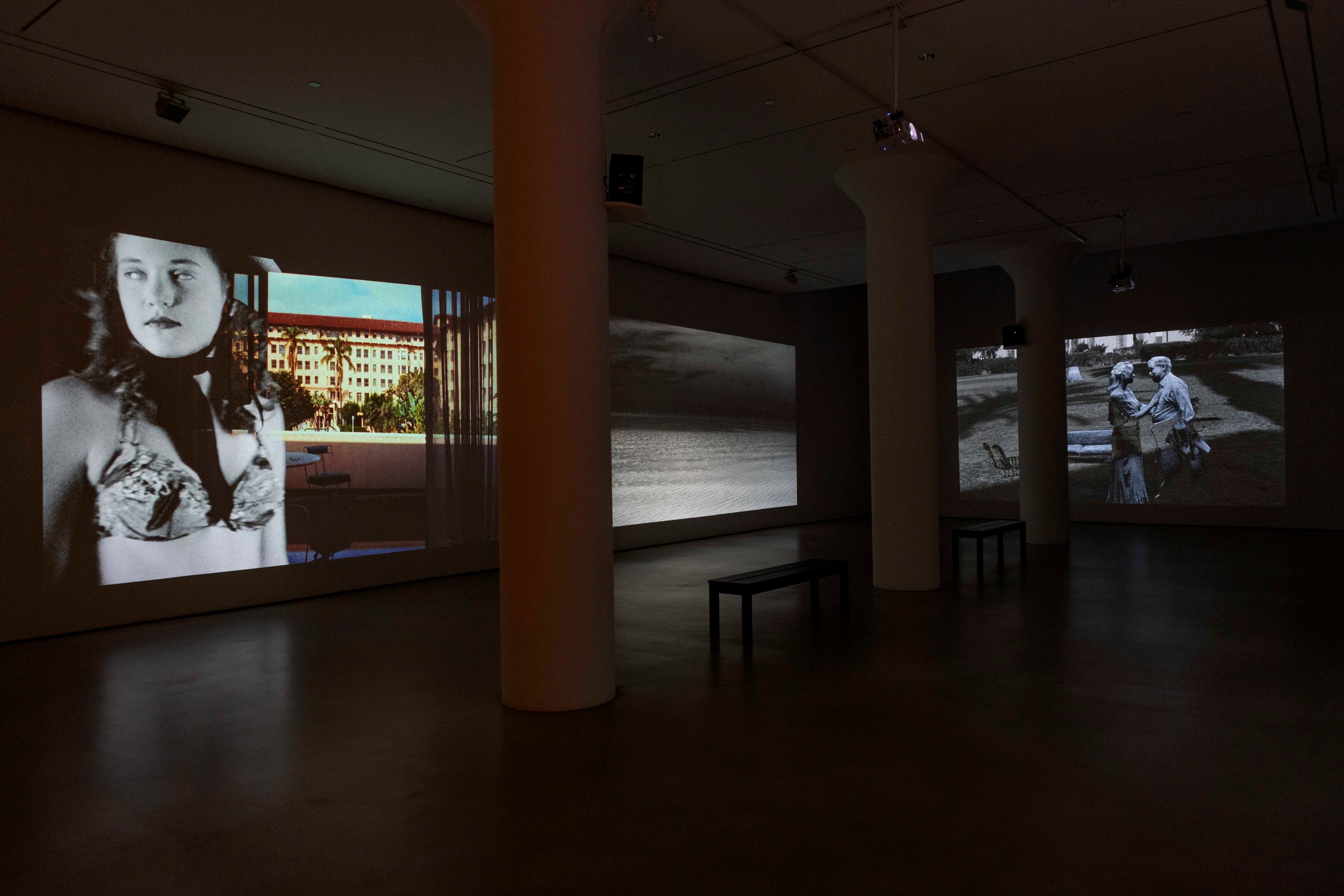 PAT O'NEILL Installation view of The Decay of Fiction at Mitchell-Innes & Nash, New York, 2021