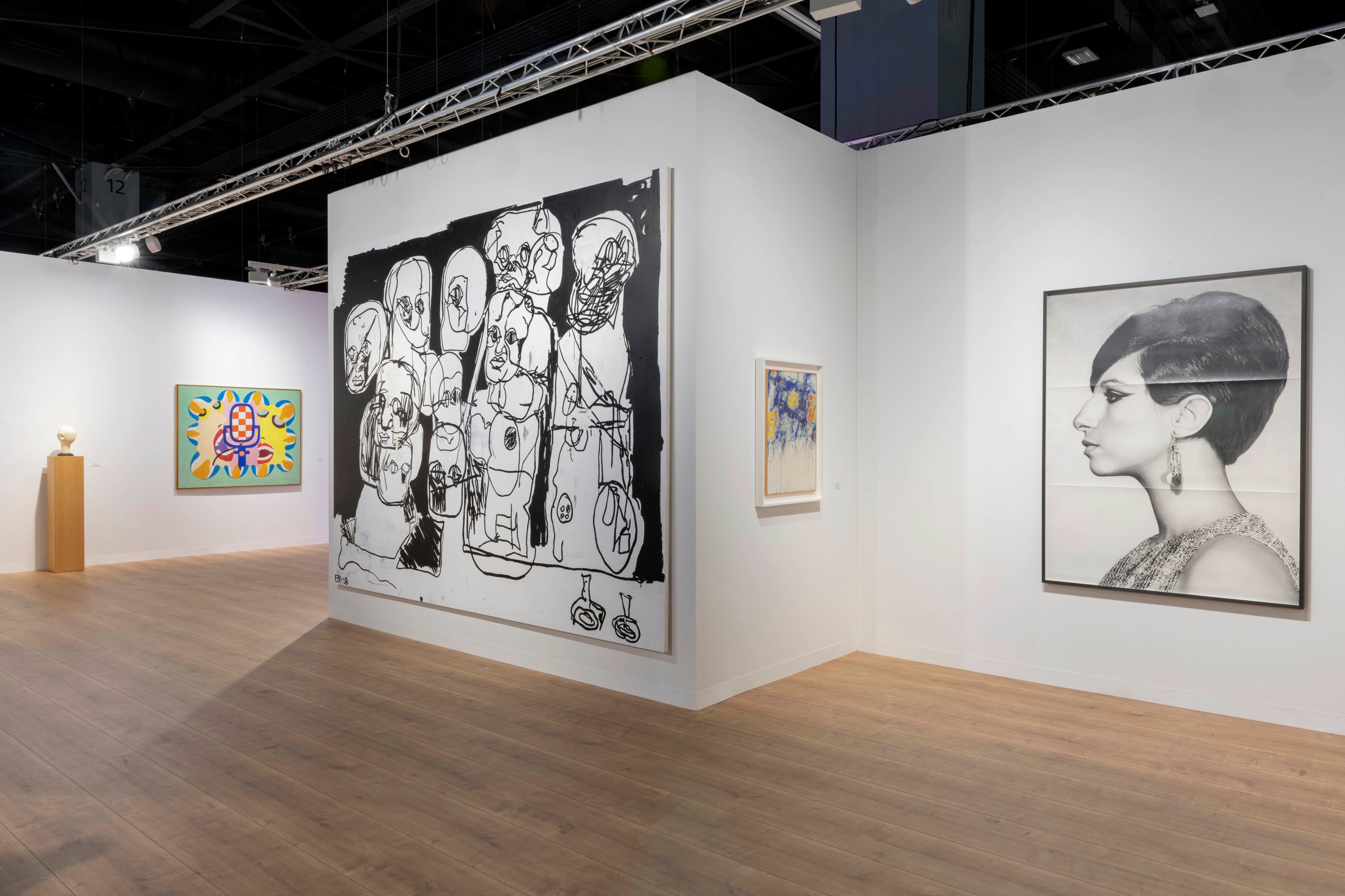 Installation view of Mitchell-Innes & Nash at Art Basel Miami Beach, Miami, Florida, 2021.