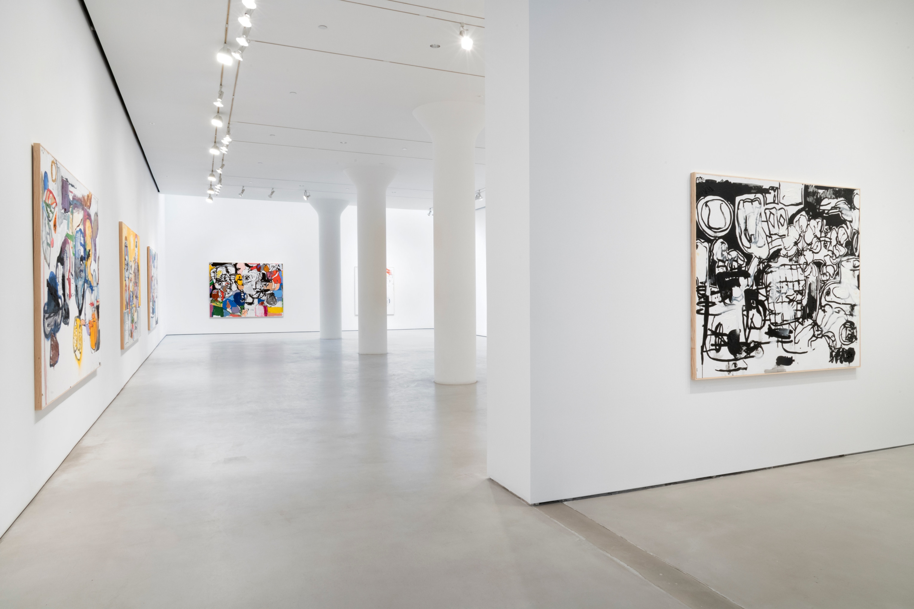 EDDIE MARTINEZ Installation view of Inside Thoughts at Mitchell-Innes & Nash, New York, 2021