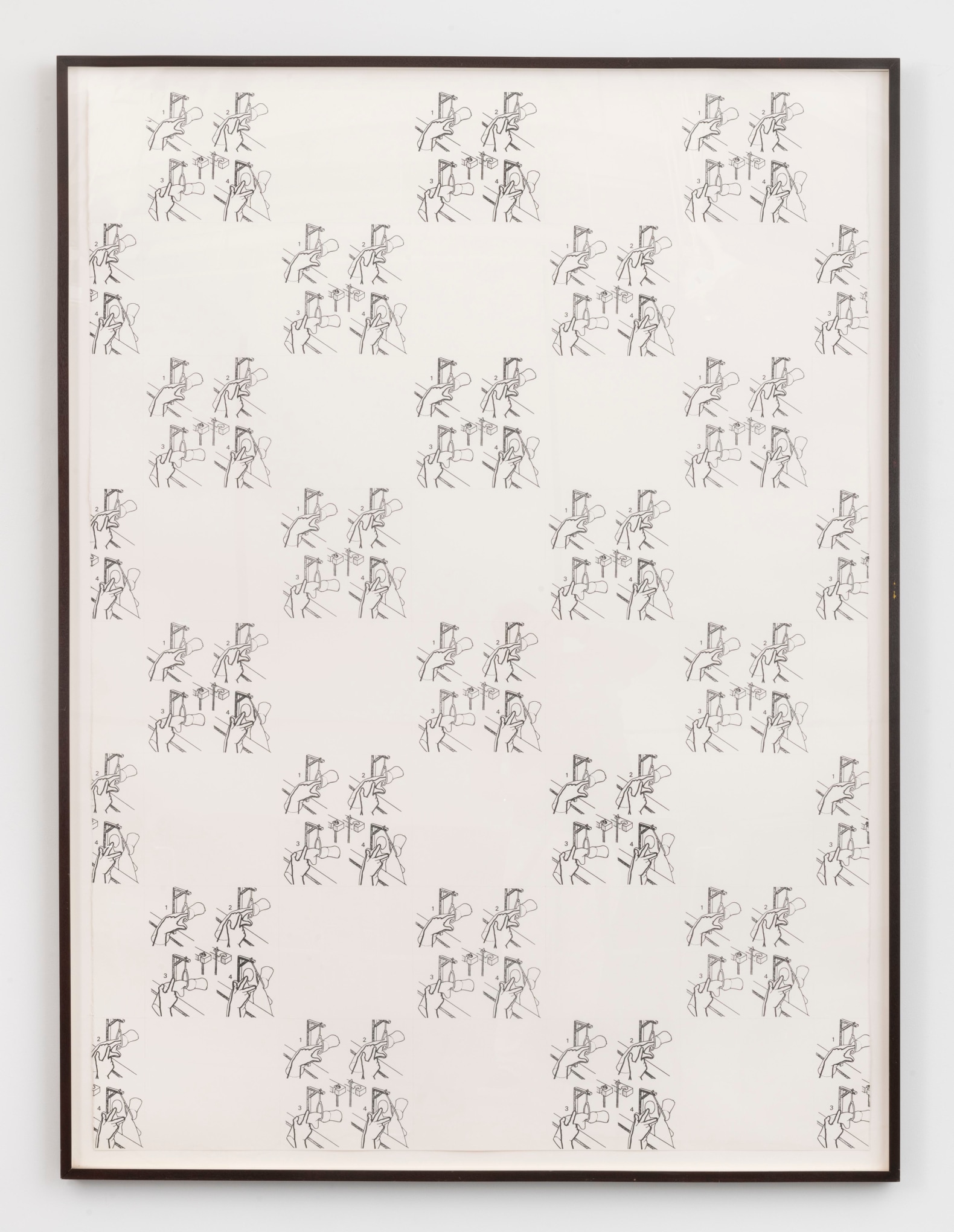 ANNETTE LEMIEUX Instructional Drawing 1991