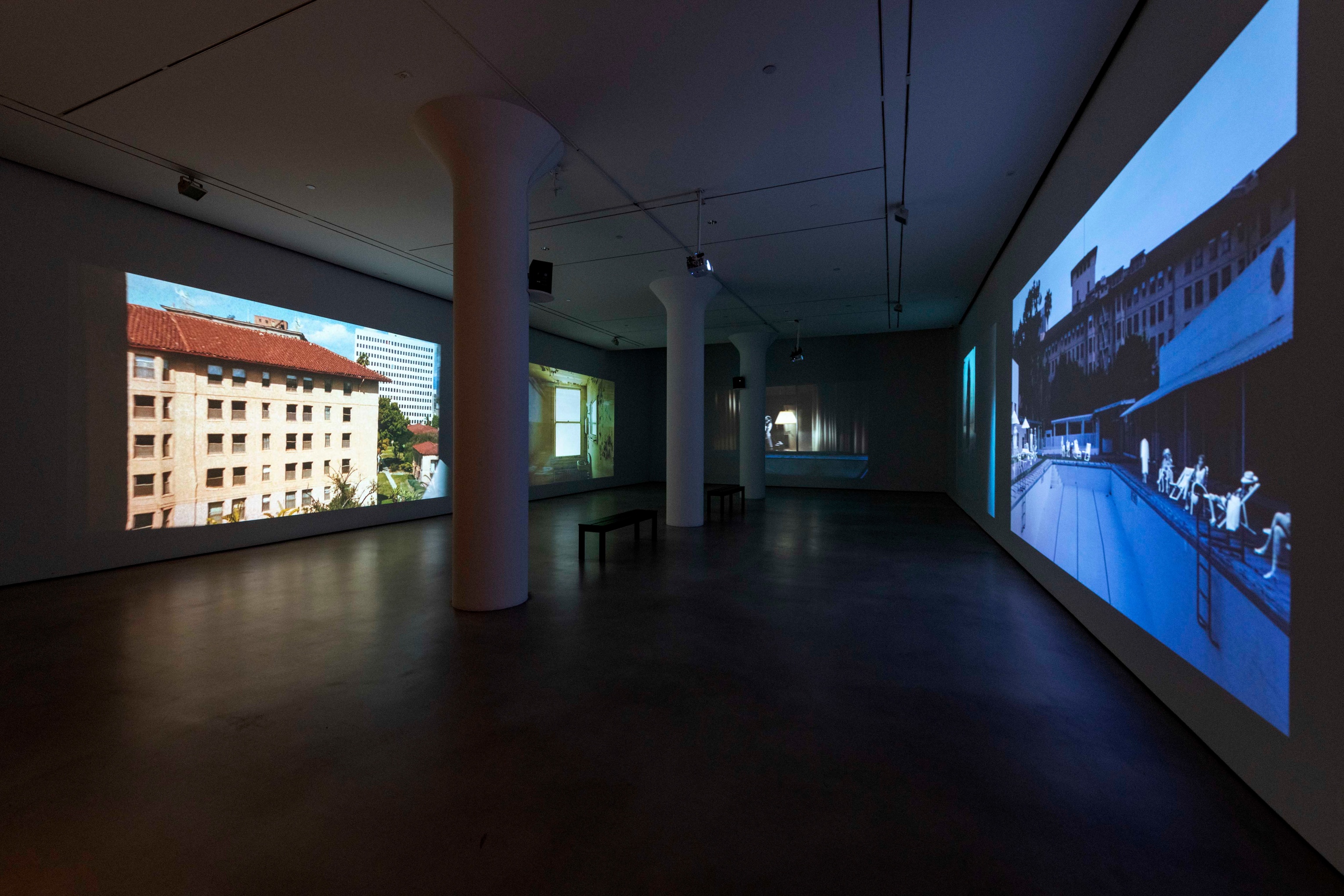 PAT O'NEILL Installation view of The Decay of Fiction at Mitchell-Innes & Nash, New York, 2021