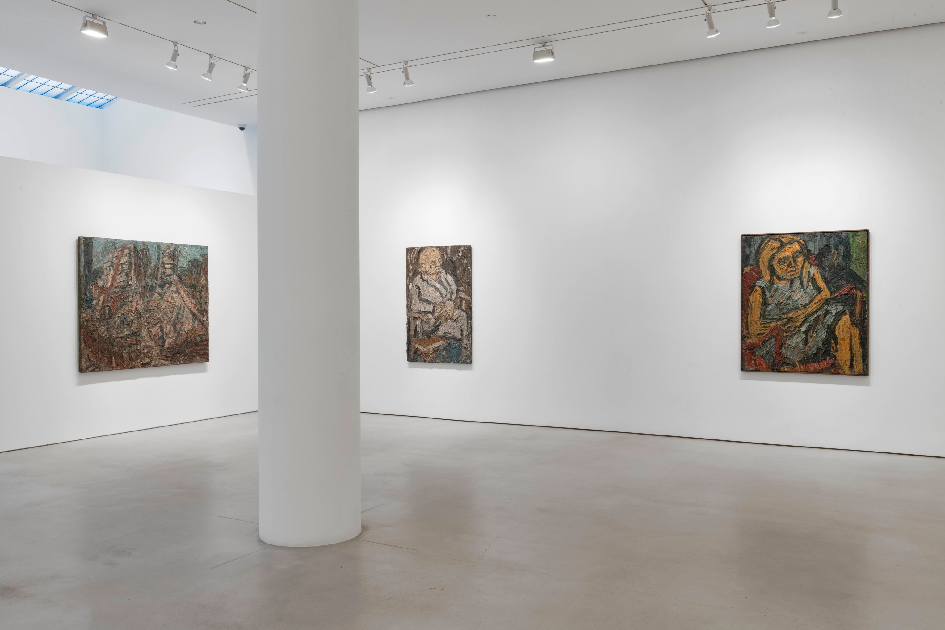 LEON KOSSOFF Installation view of A Life in Painting at Mitchell-Innes & Nash, New York, 2022