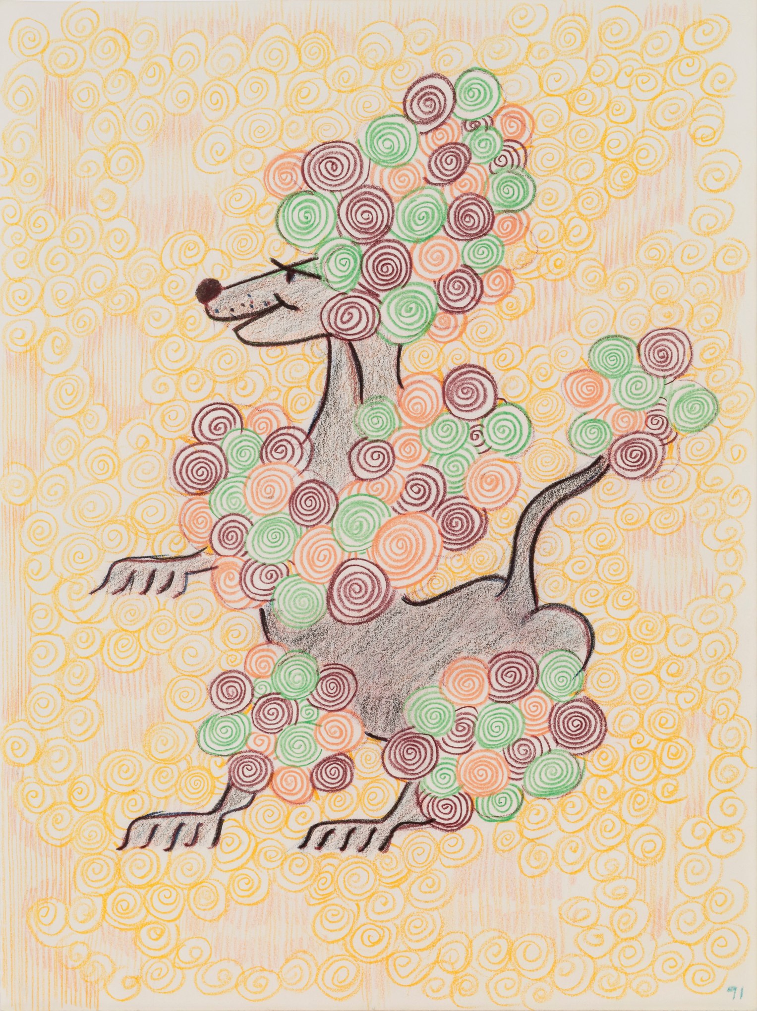 GENERAL IDEA  Untitled (Poodle) [Drawing #268]  1991