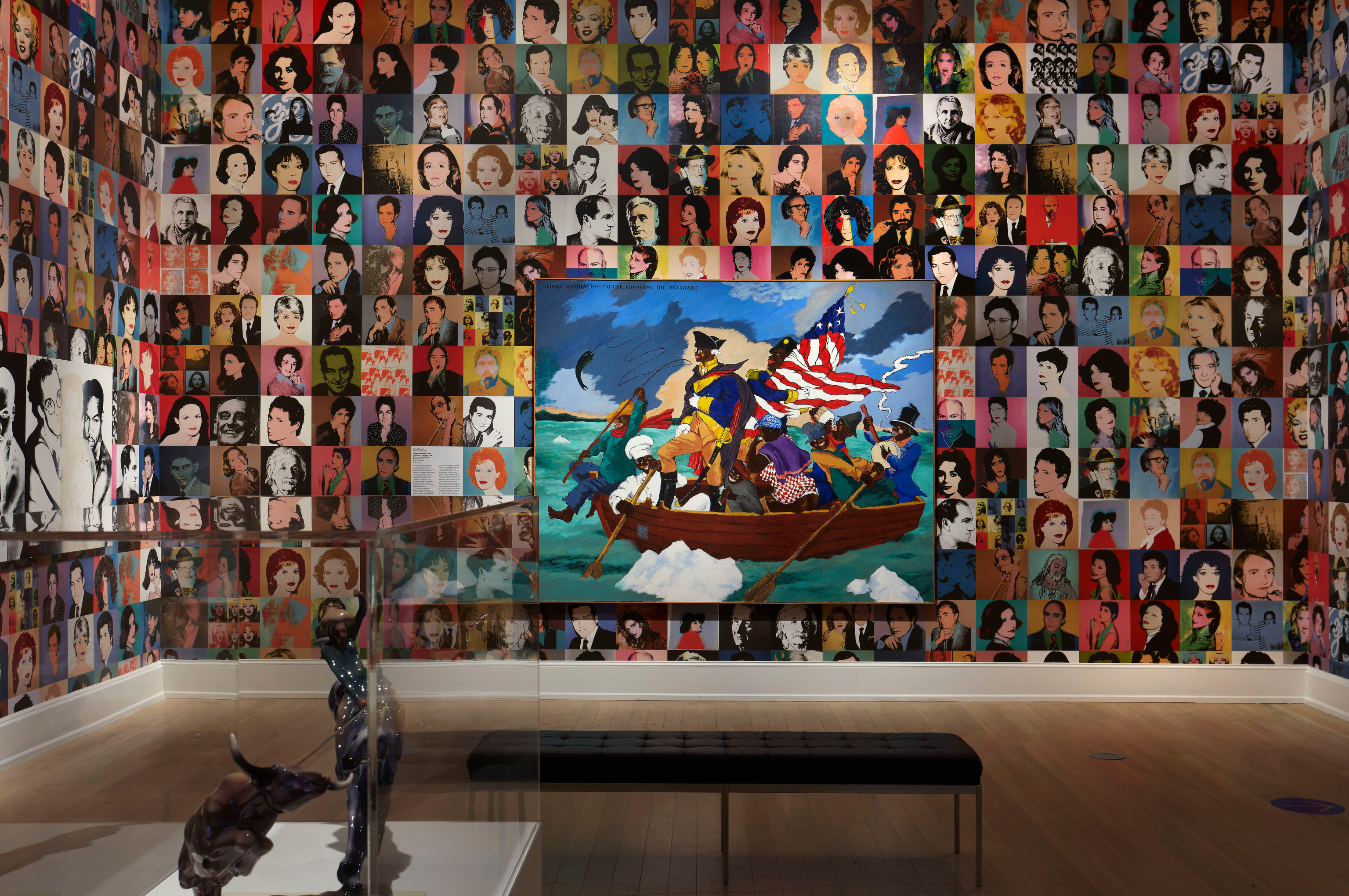 JONATHAN HOROWITZ Installation view of&nbsp;We Fight to Build a Free World: An Exhibition by Jonathan Horowitz, the Jewish Museum, New York, 2020-2021