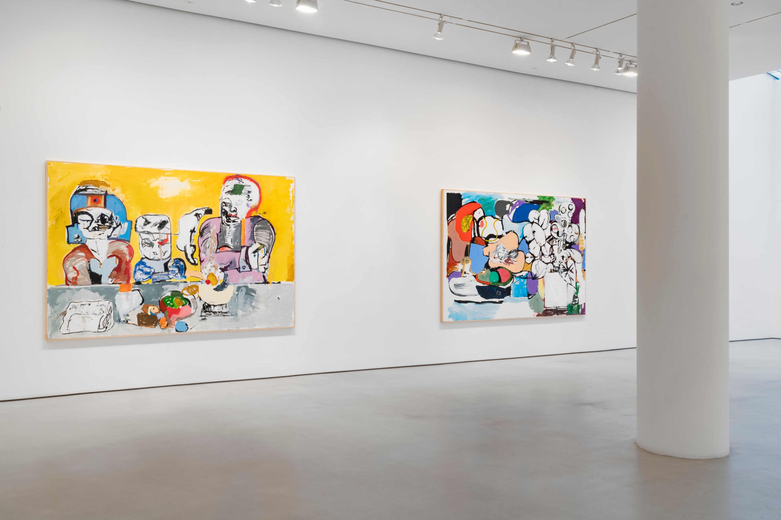 EDDIE MARTINEZ Installation view of Inside Thoughts at Mitchell-Innes & Nash, New York, 2021