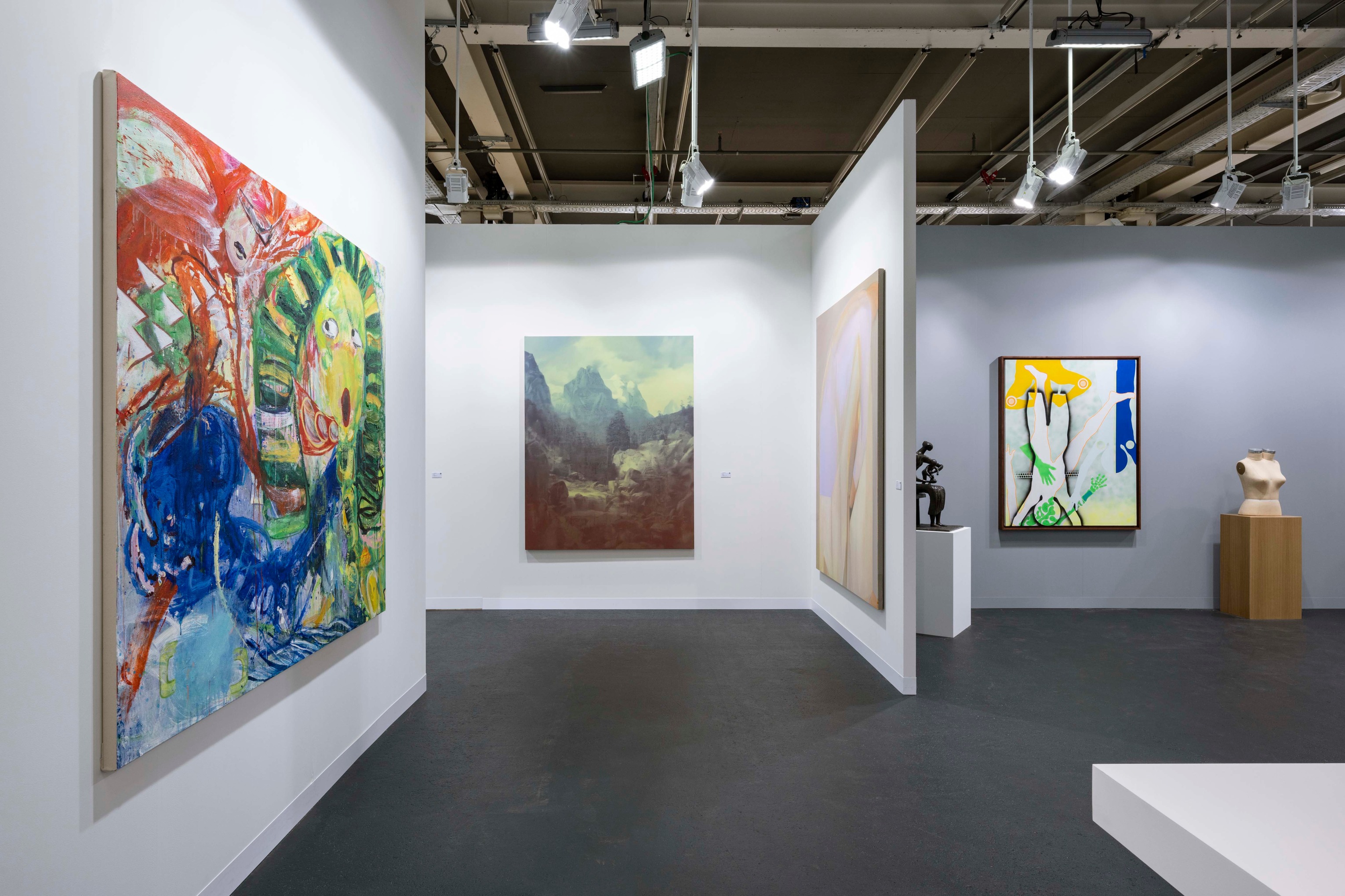 Installation view of Mitchell-Innes &amp;amp; Nash at Art Basel, Switzerland, 2023