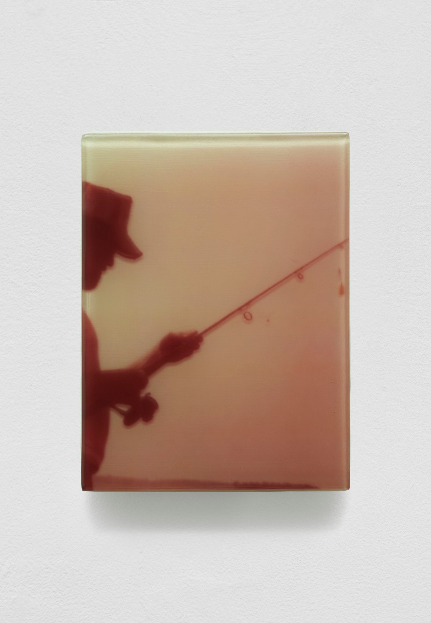 SADIE BENNING,&nbsp;Pain Thing 2,&nbsp;&nbsp;Detail, Sequence 9, Panel 33 (Night Fishing), 2019, wood, photographic transparencies, aqua resin and resin, 53 panels/16 sequences, each: 9 3&frasl;4 by 7 1&frasl;4 in. 24.8 by 18.4 cm.