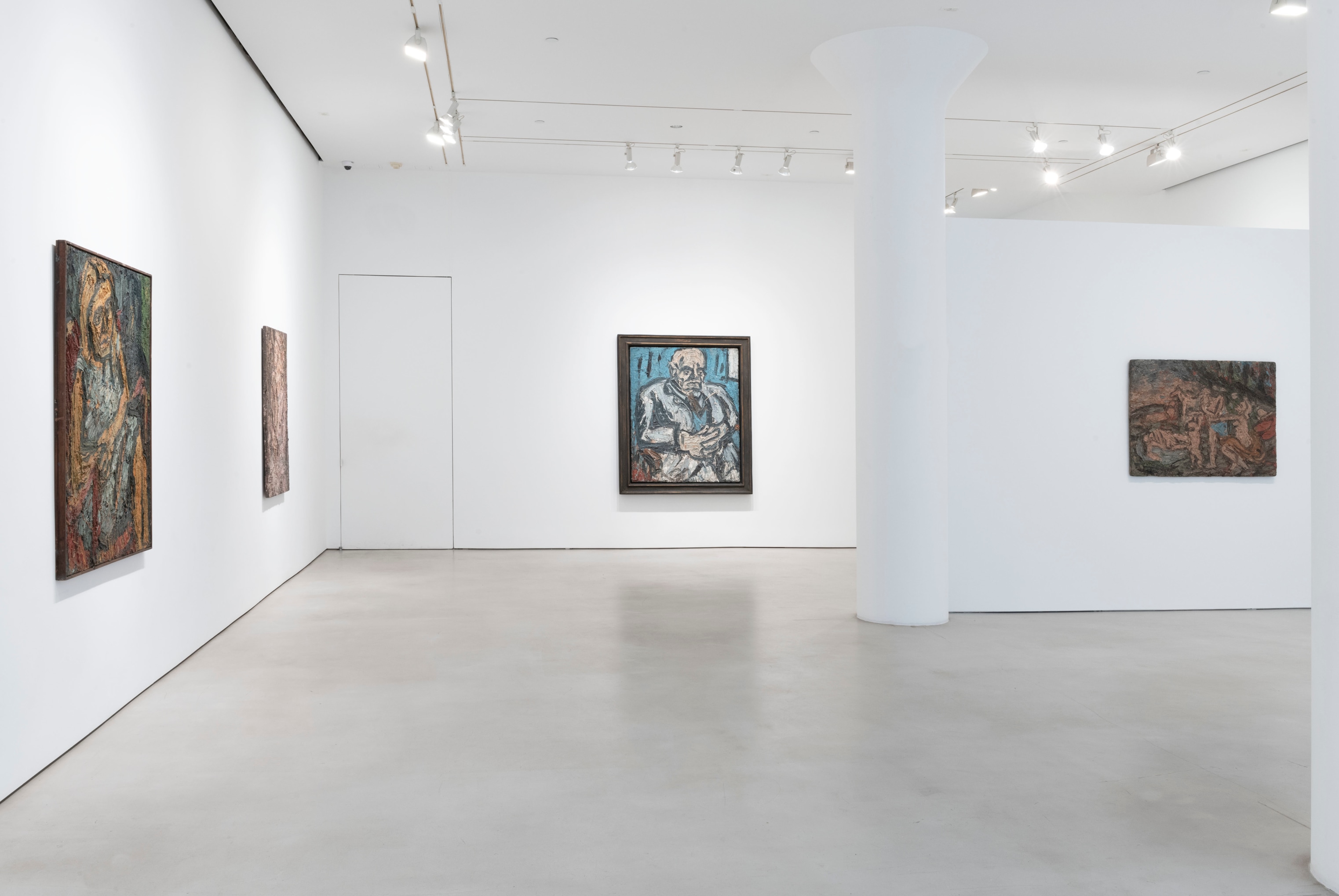 LEON KOSSOFF Installation view of A Life in Painting at Mitchell-Innes & Nash, New York, 2022