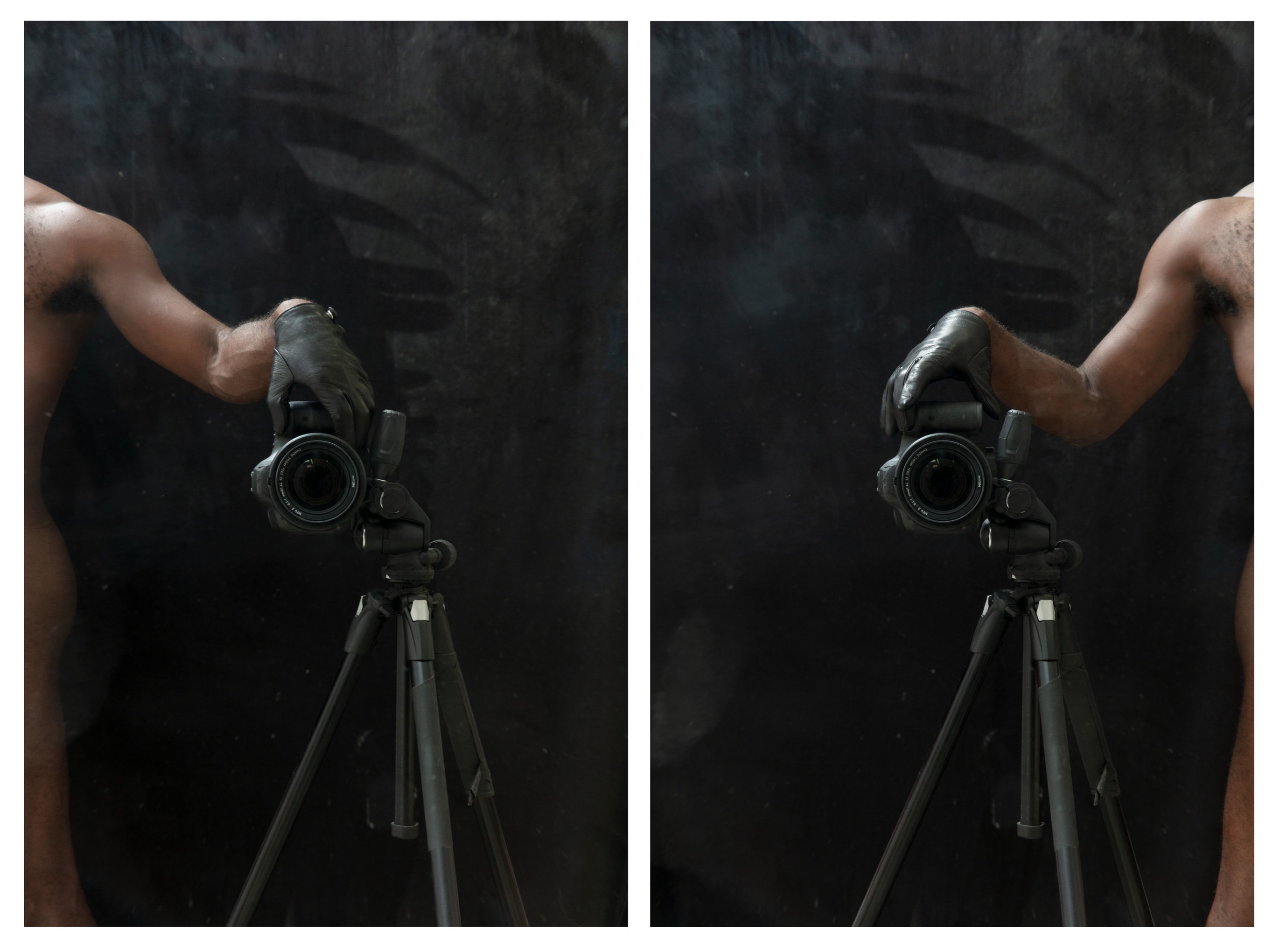 PAUL MPAGI SEPUYA Darkroom Mirror Study (0X5A3431, 0X5A3433) Diptych 2017