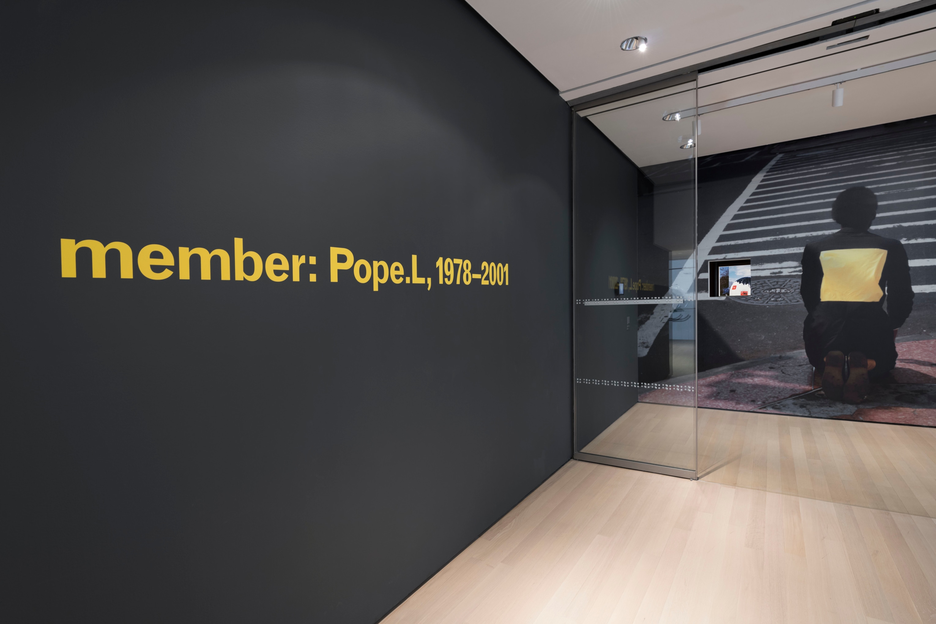 POPE.L Installation view of member: Pope.L, 1978&ndash;2001 at the Museum of Modern Art, New York, 2019
